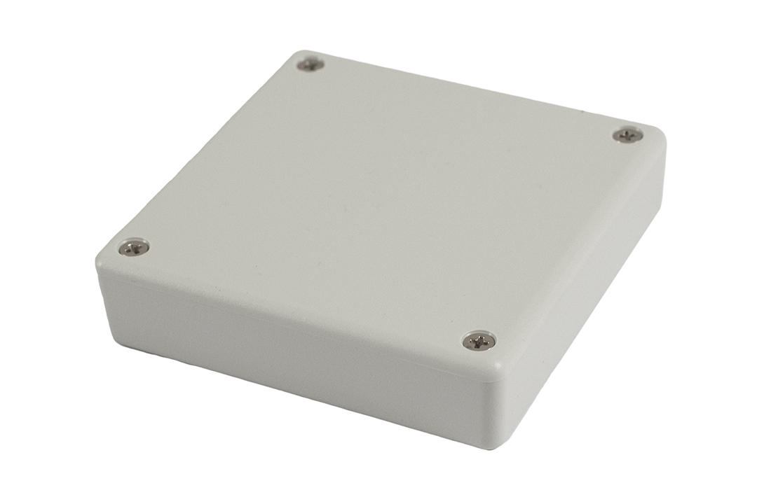 1551XGY grey ABS miniature enclosure, 80 x 80 x 20 mm