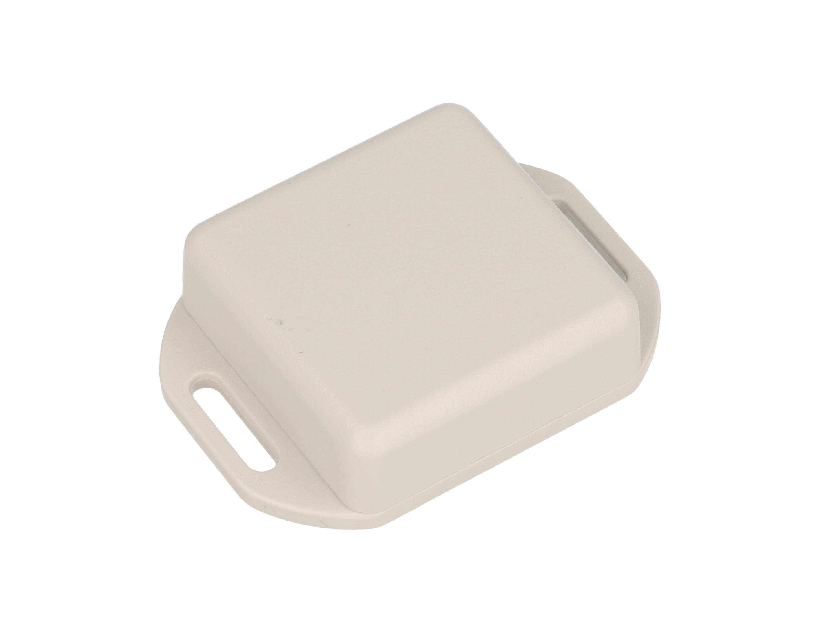 1551QFLGY — grey plastic enclosure with flanged lid