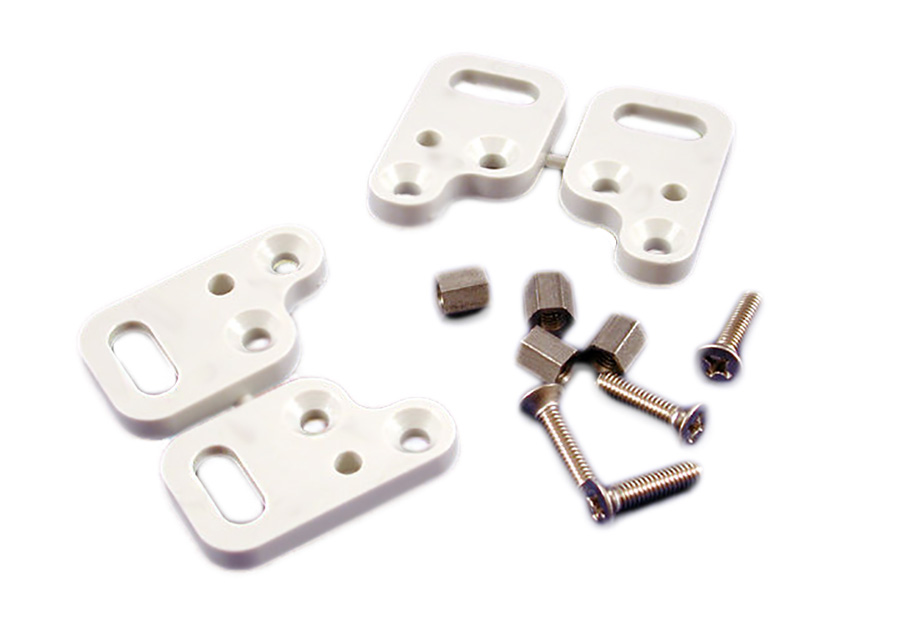1554FT set of four light gray polycarbonate mounting feet for 1554 enclosures