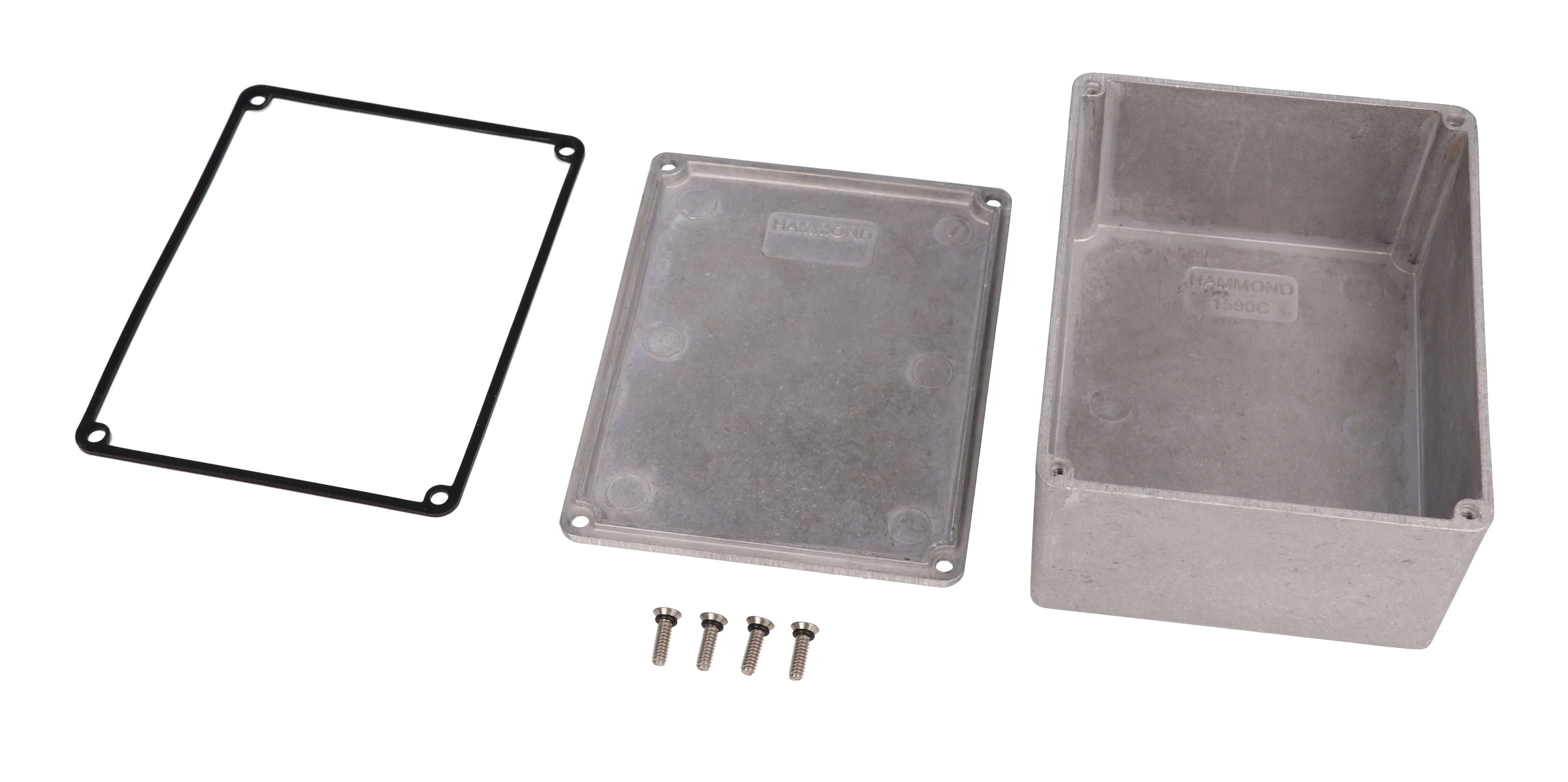 1590WC natural aluminum watertight 1590C diecast enclosure