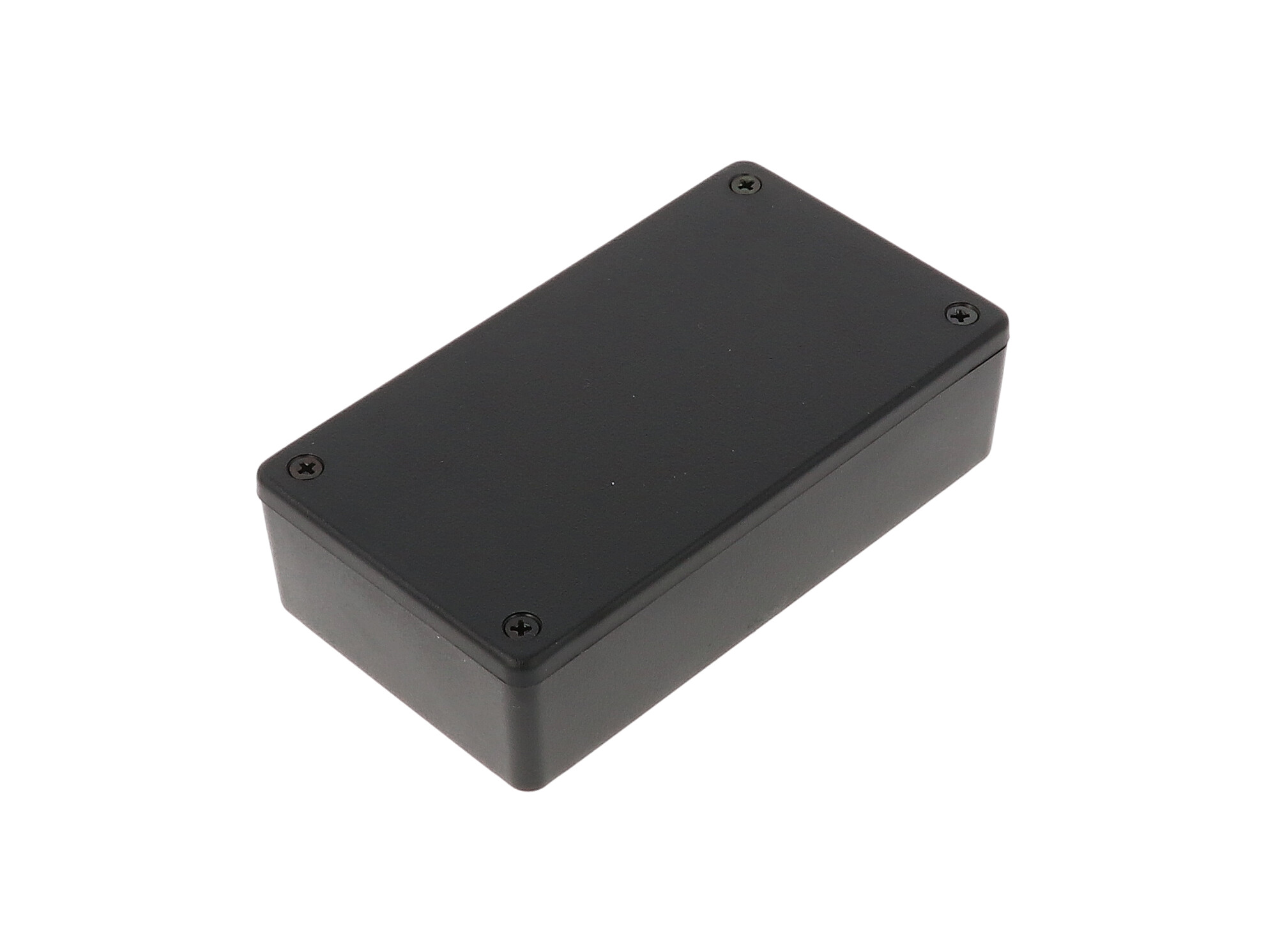 1591XXBBK black textured flame retardant ABS enclosure, 114 x 63 x 31 mm