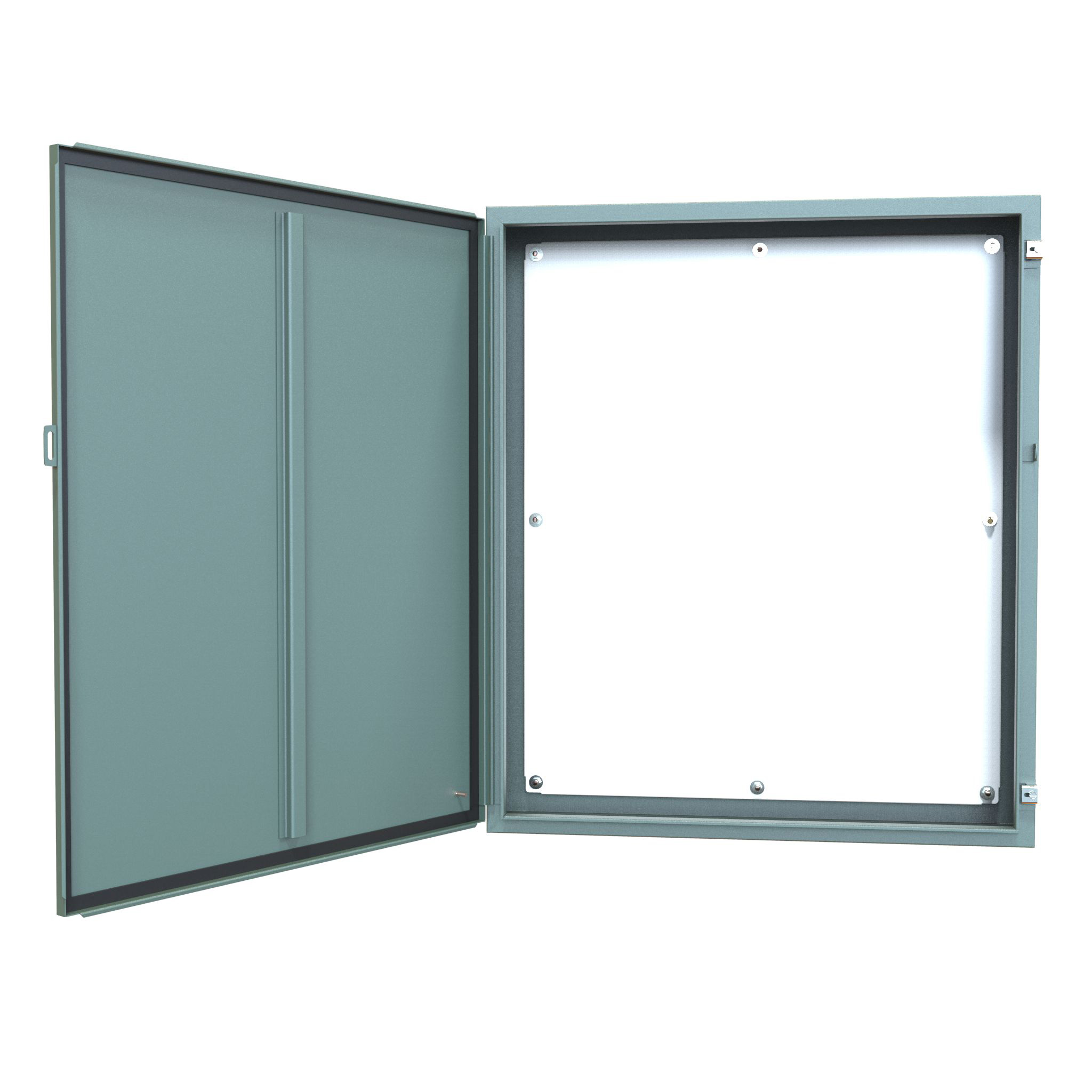 1418P8 — N12 Wallmount Encl w/panel - 42 x 36 x 8 - Steel/Gray