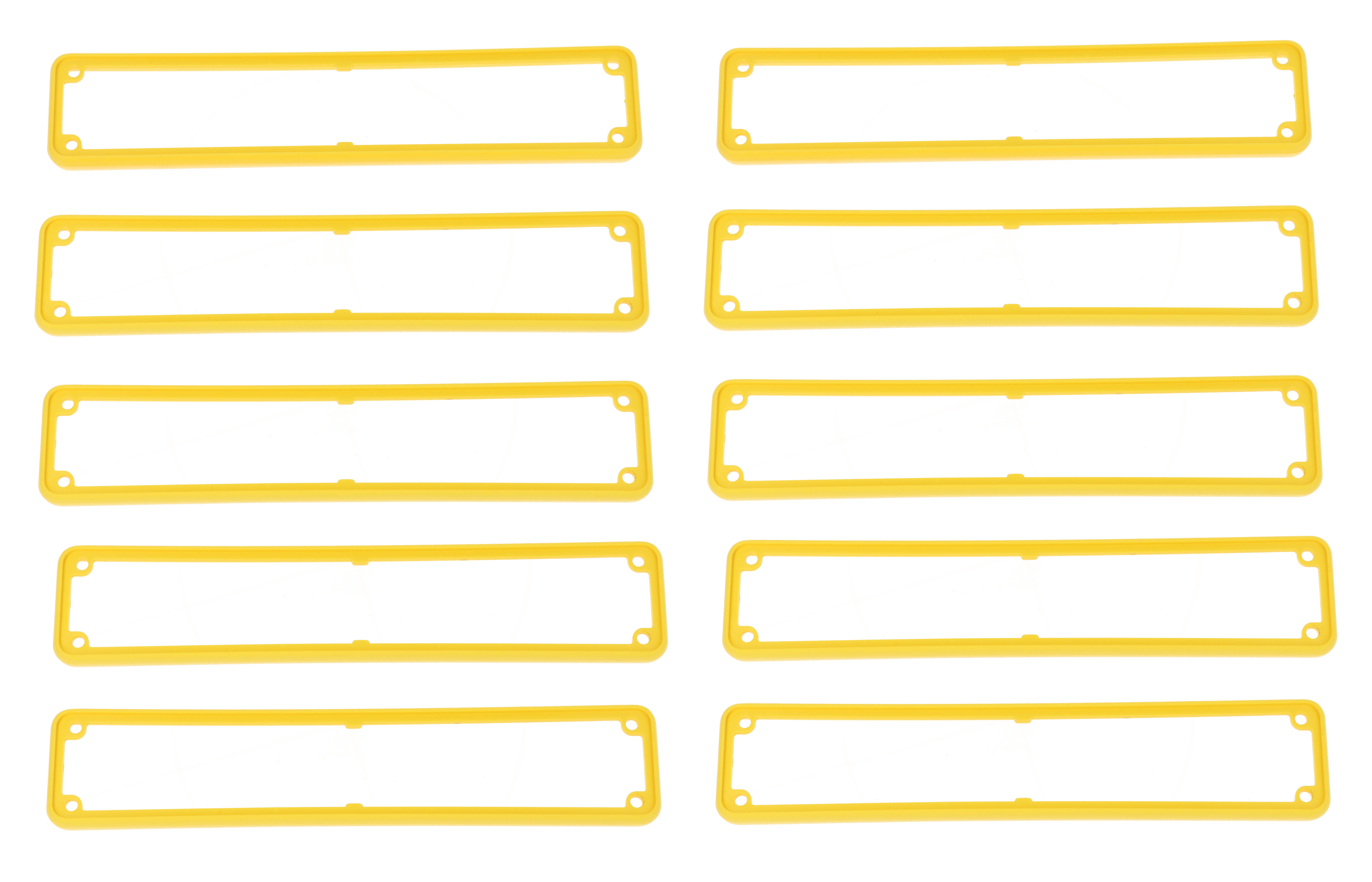 1455RBY-10 — yellow plastic open bezels for 1455R enclosures- 10/pack