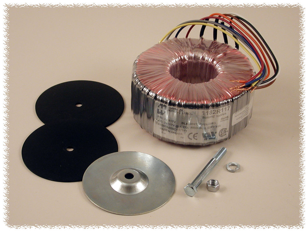 1182K117 160 VA toroid power transformer with dual 117 V secondaries and flexible colour-coded leads — view 15