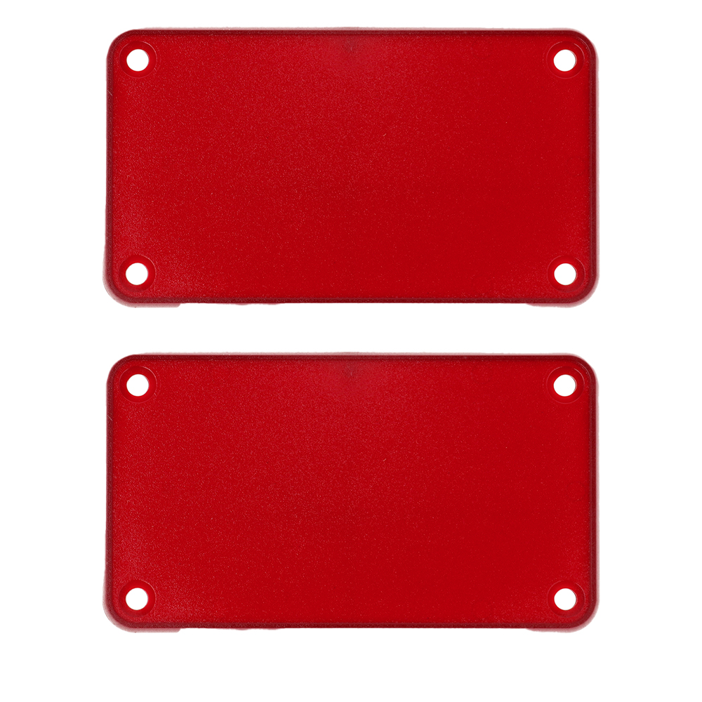 1455KPLTRD — translucent red plastic solid bezel for 1455K enclosures- 2/pack