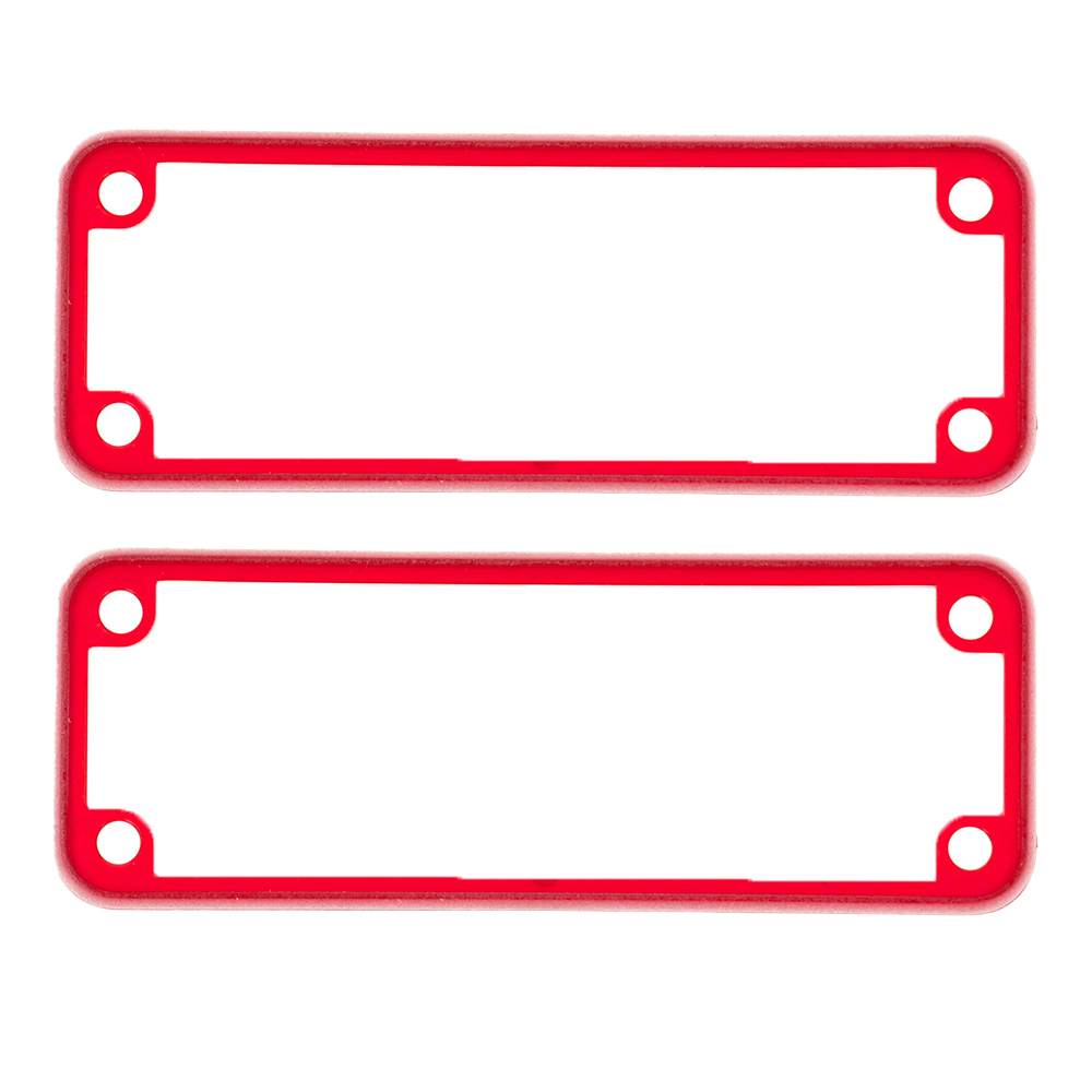 1455JBTRD — translucent red plastic open bezels for 1455J enclosures- 2/pack