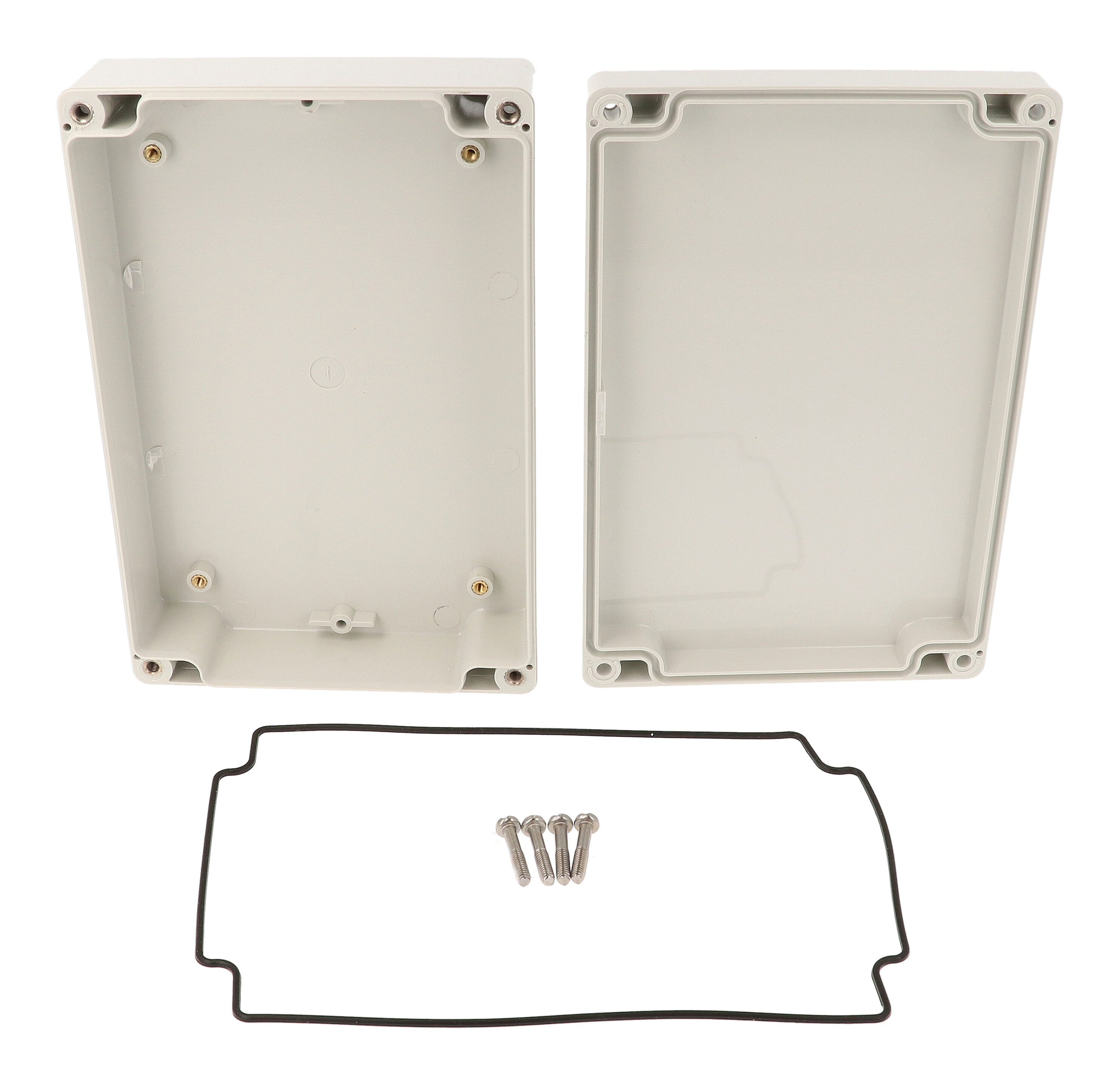 1554HLGY light gray ABS watertight enclosure, 180 x 120 x 46 mm