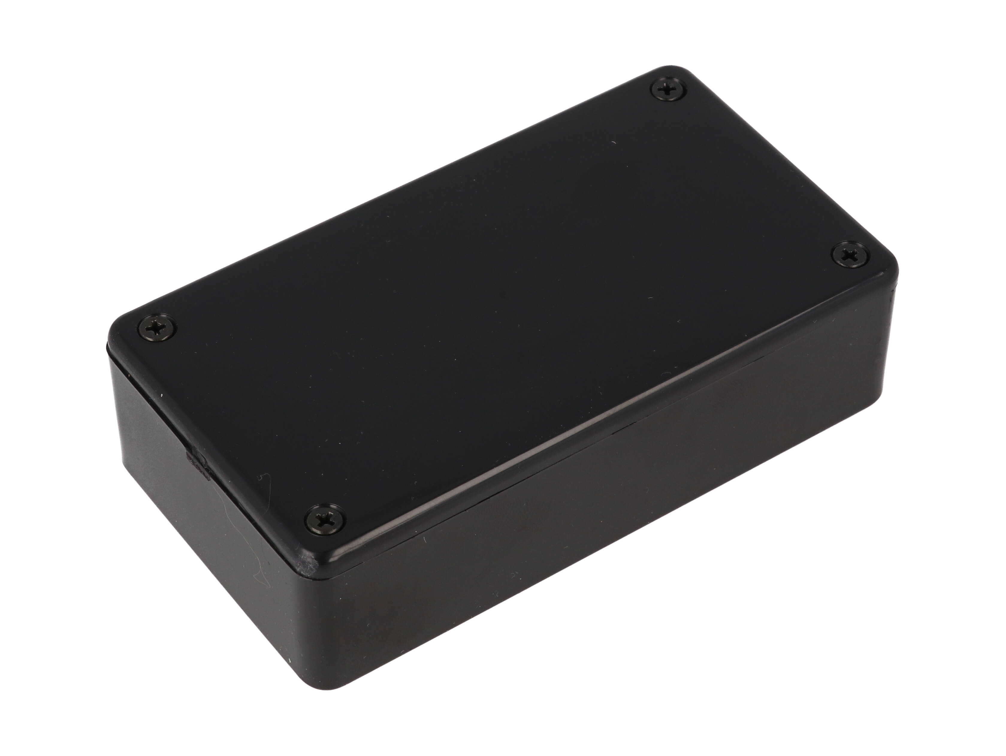 1591RBBK black EMI/RFI shielded ABS plastic enclosure 112 x 62 x 31 mm with copper coated interior