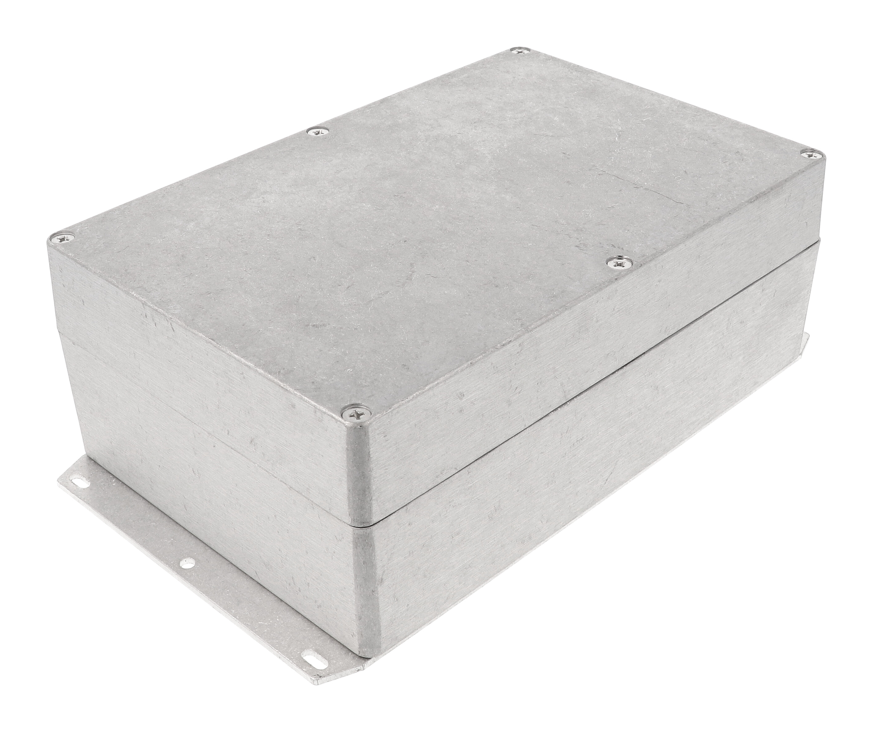 Hammond 1550Z220F natural aluminum deep flanged diecast aluminum watertight enclosure