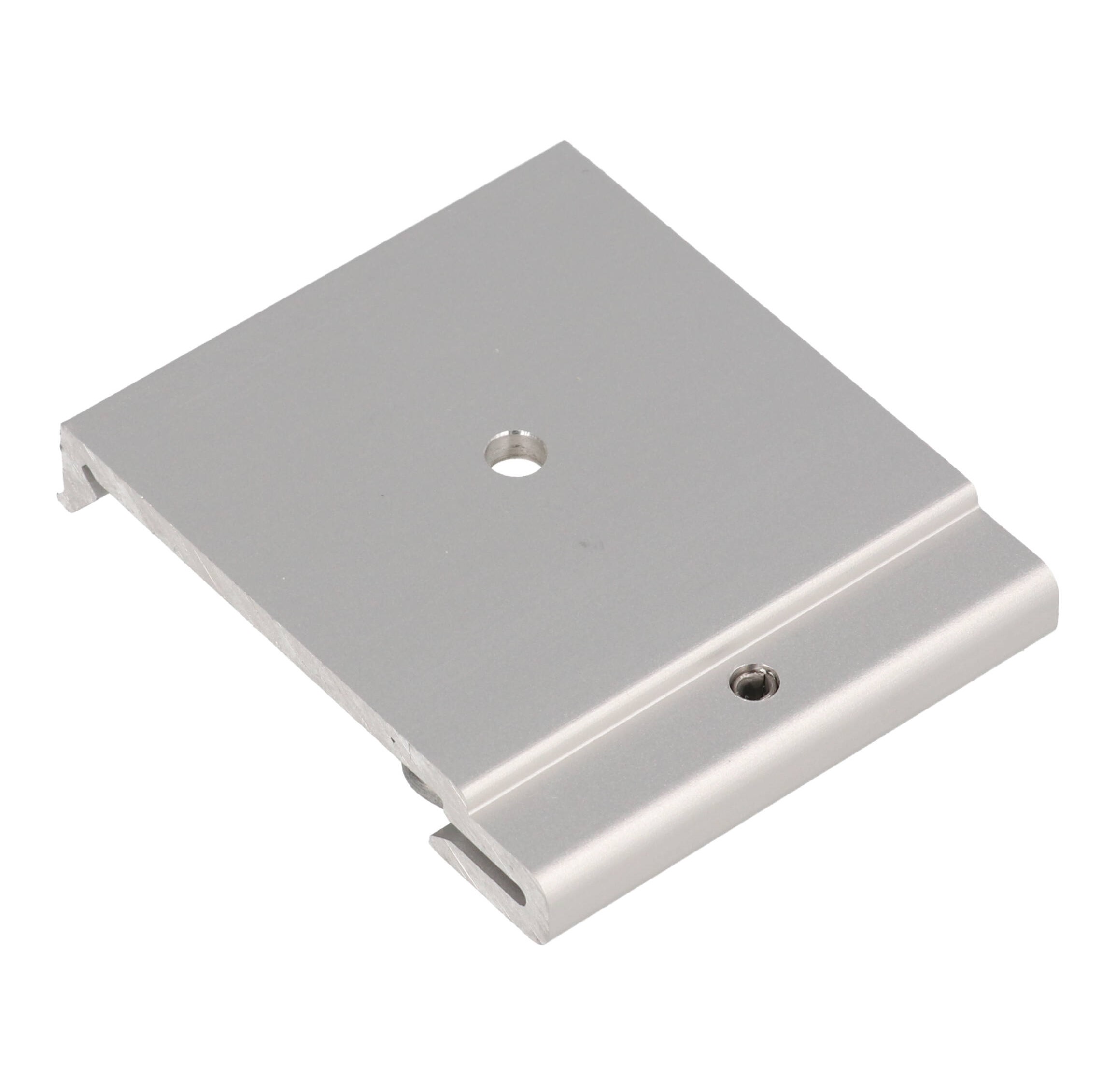 1427DIN42M 42 mm clear anodized aluminum DIN rail clip with hardware