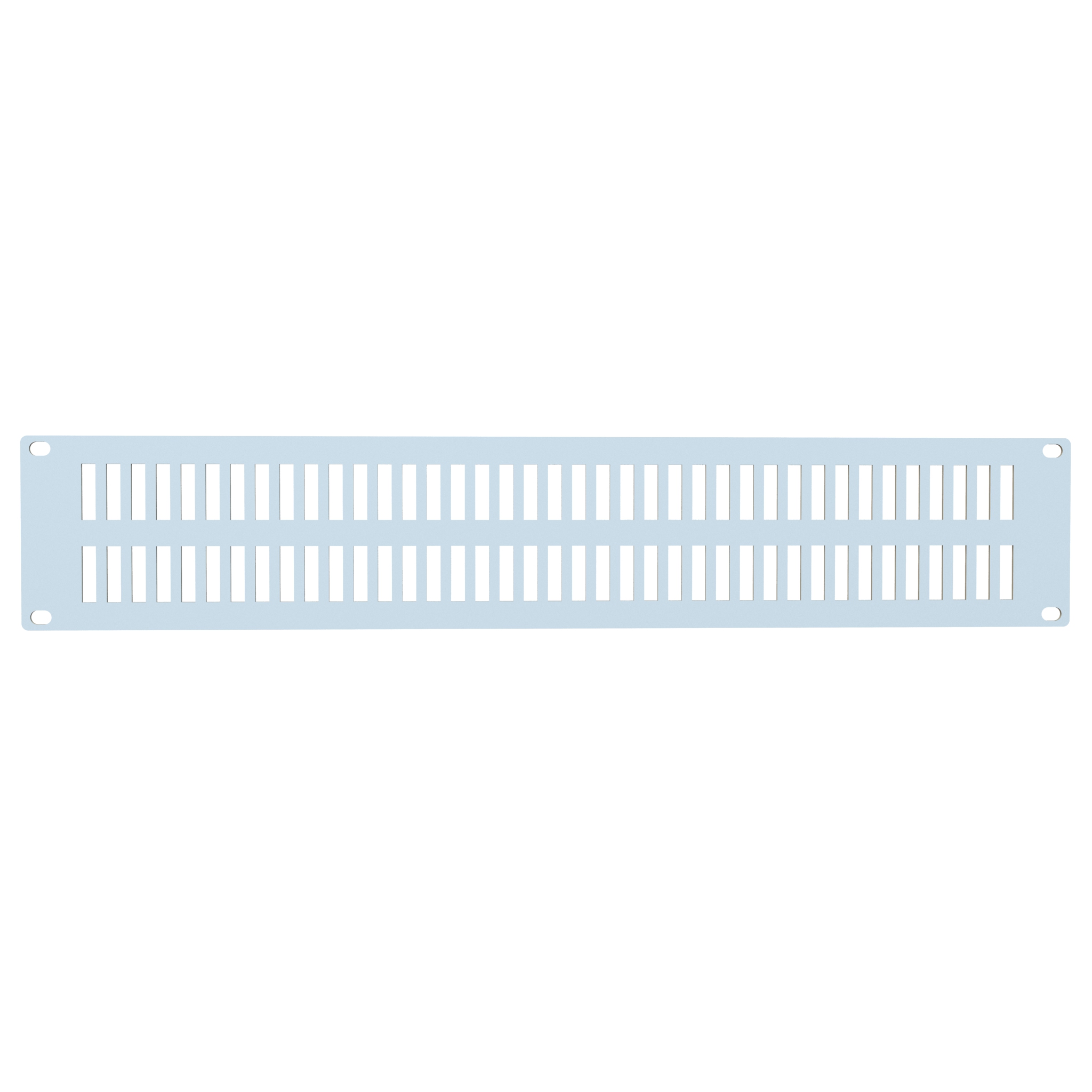 PVSS19003LG2 — 2U Slotted Steel Vented Panel