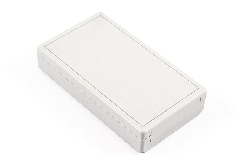001115 enclosure - grey ABS , front panel, battery compartment