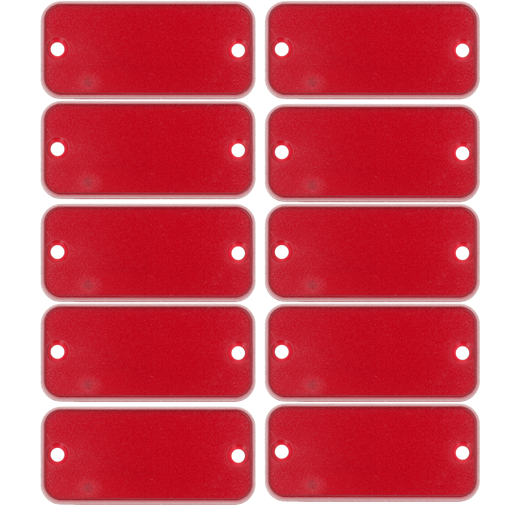 1455CPLTRD-10 — translucent red plastic end panels for 1455C enclosures - 10/pack