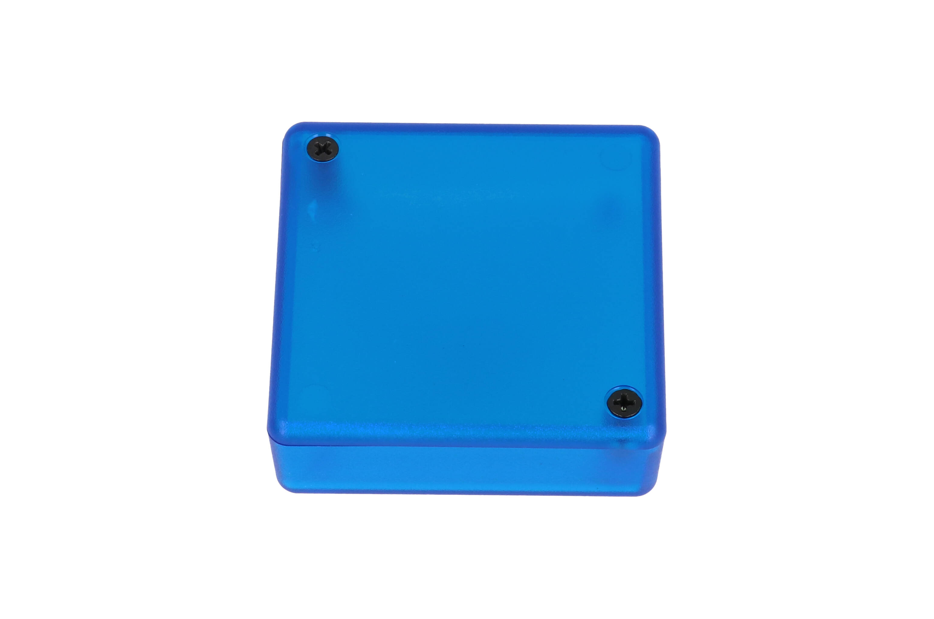 1551TTBU — translucent blue plastic enclosure