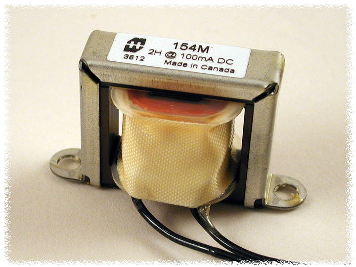 159Q 7H 150mA open channel mount DC filter choke