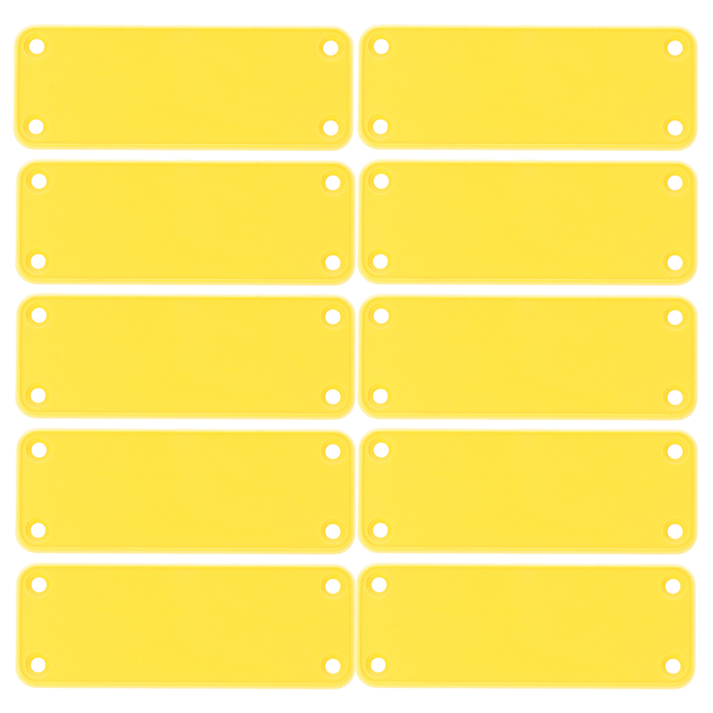1455JPLY-10 — yellow plastic end panels for 1455J enclosures- 10/pack