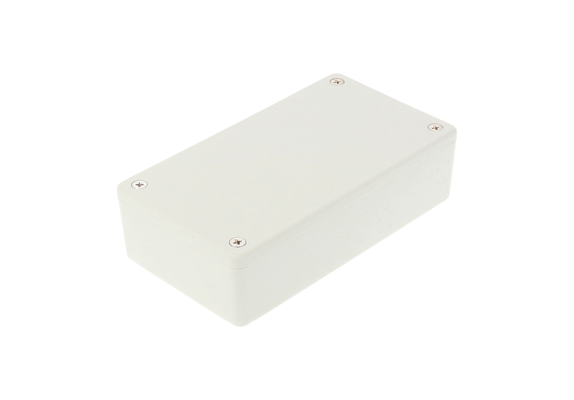 1591XXBGY light gray textured flame retardant ABS enclosure, 114 x 63 x 31 mm