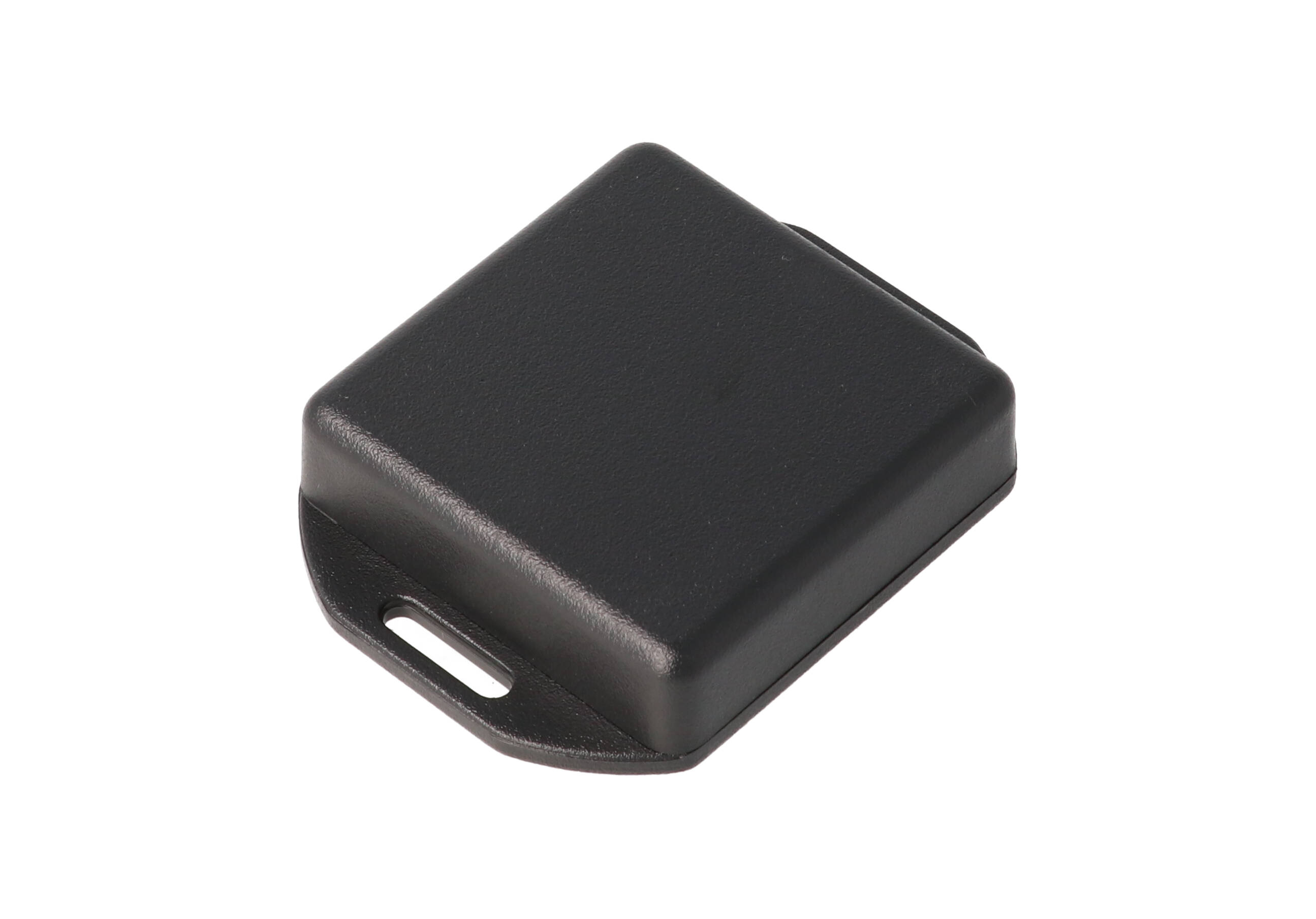 1551SFLBK — black plastic enclosure with flanged lid