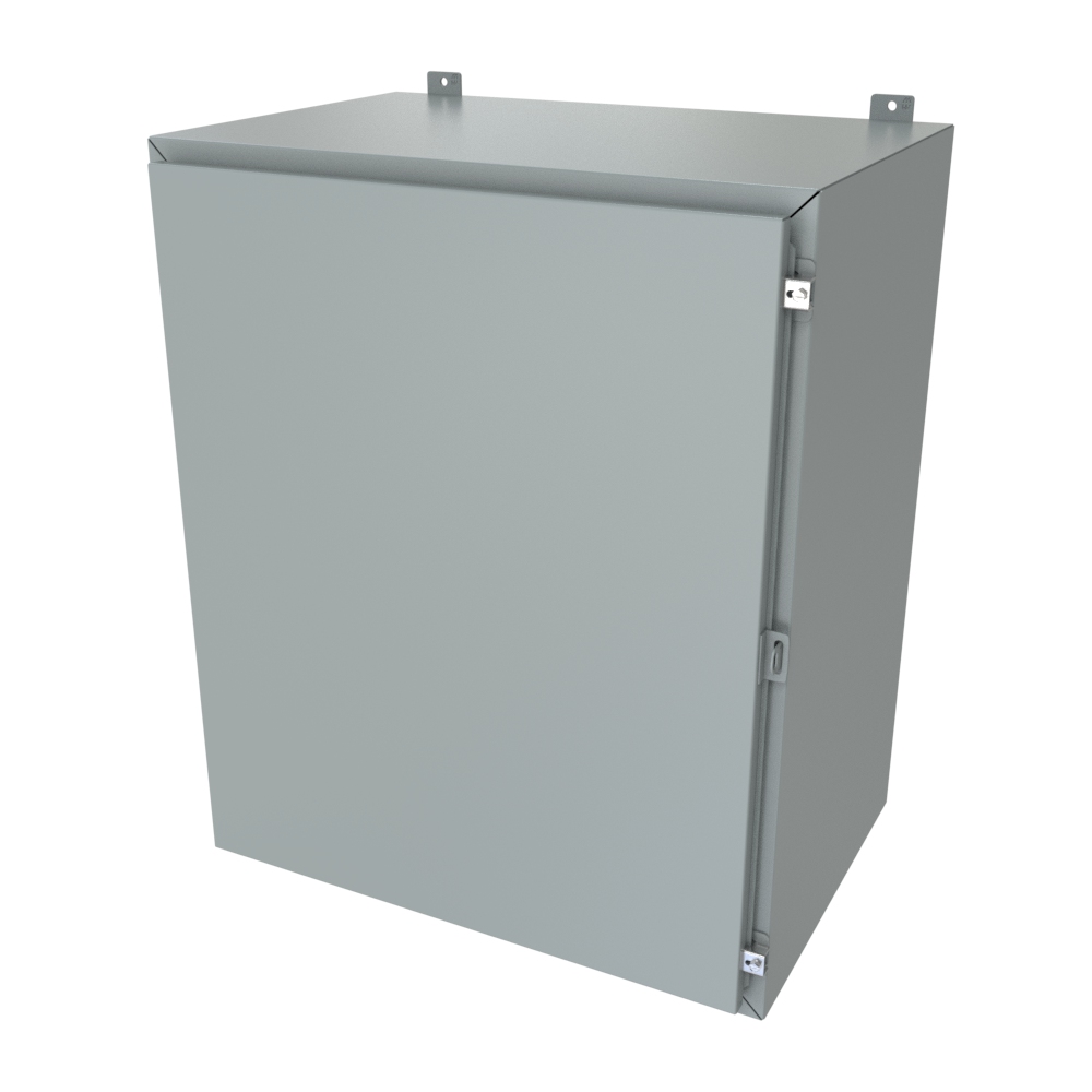 1418M20LP — N4/12 Wallmount Encl less panel - 36 x 30 x 20 - Steel/Gray