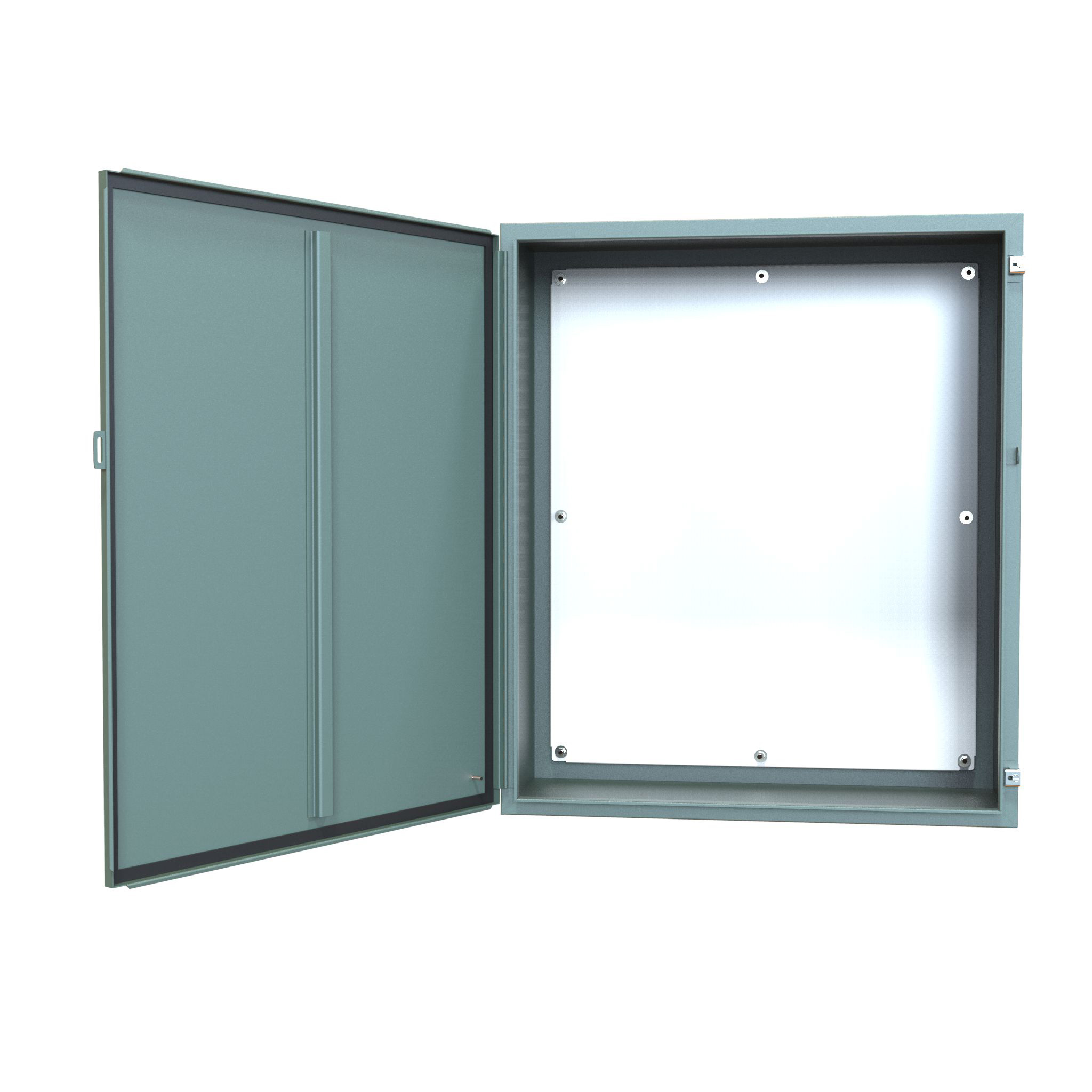 1418P16 — N12 Wallmount Encl w/panel - 42 x 36 x 16 - Steel/Gray