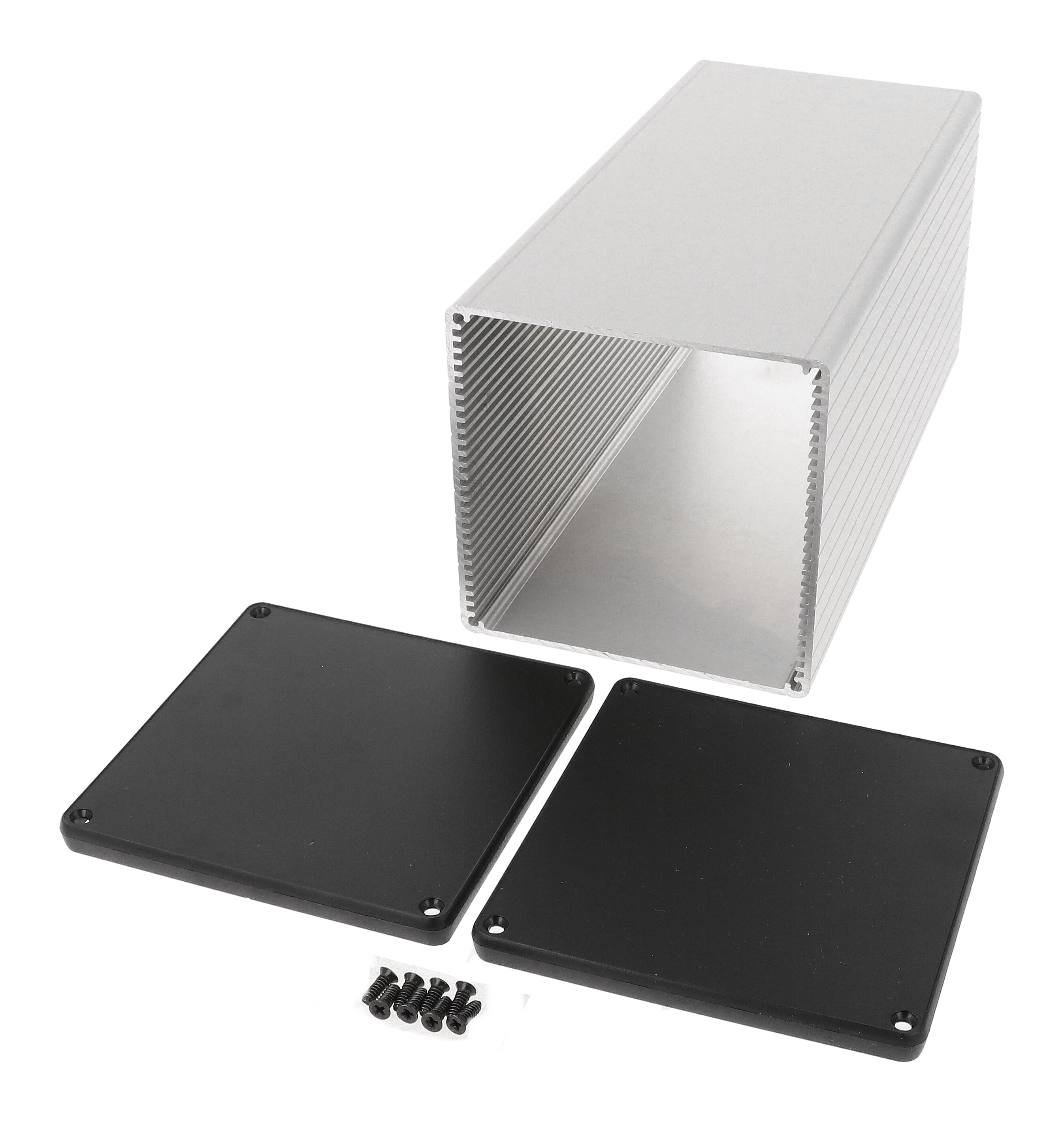 1455NS2202 — extruded aluminum enclosure w/ CLOSED BEZELS