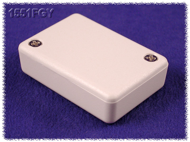 1551FGY gray ABS miniature enclosure, 50 x 35 x 15 mm