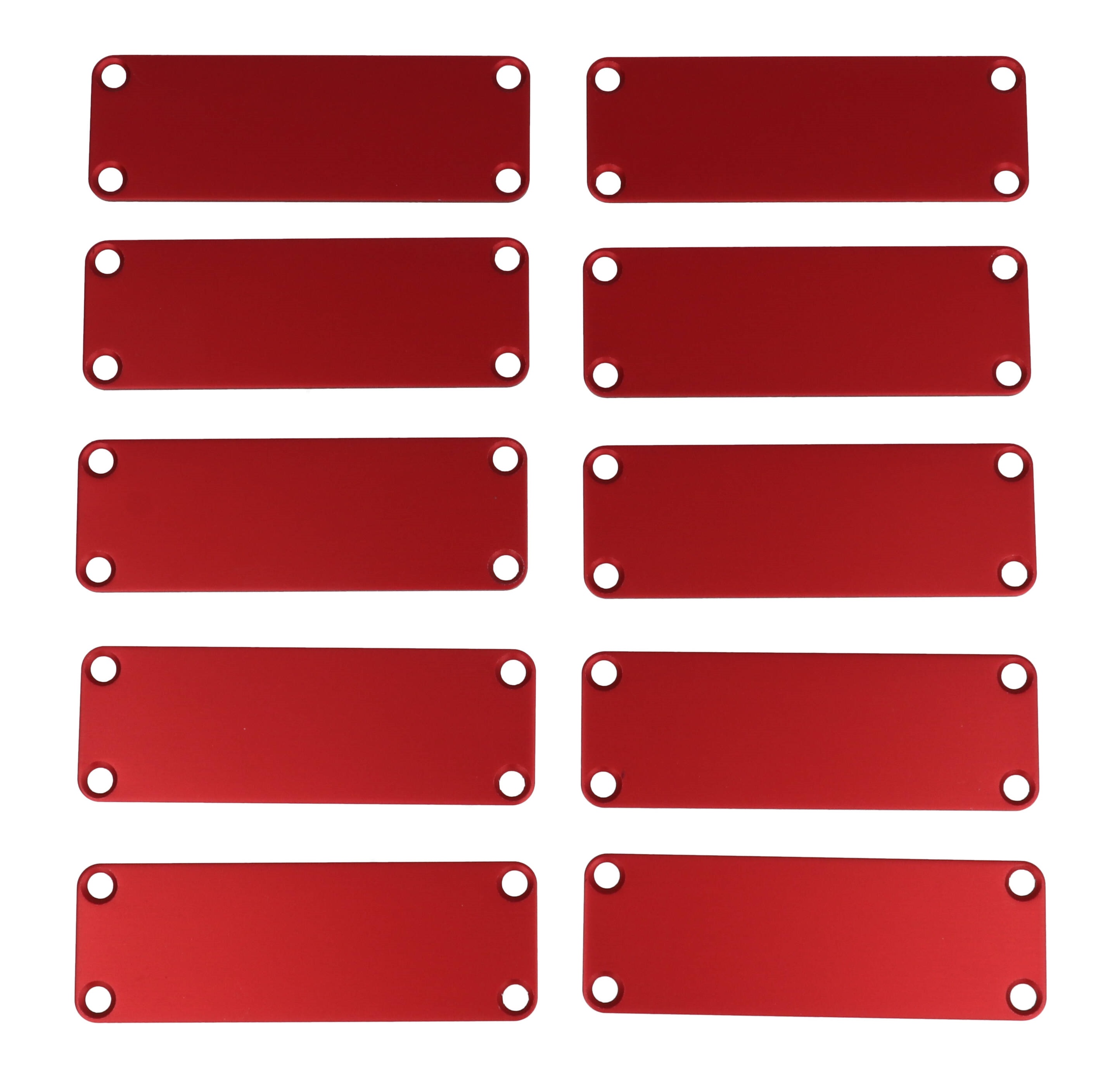 1455JALRD-10 — red aluminum end panels for 1455J enclosures- 10/pack