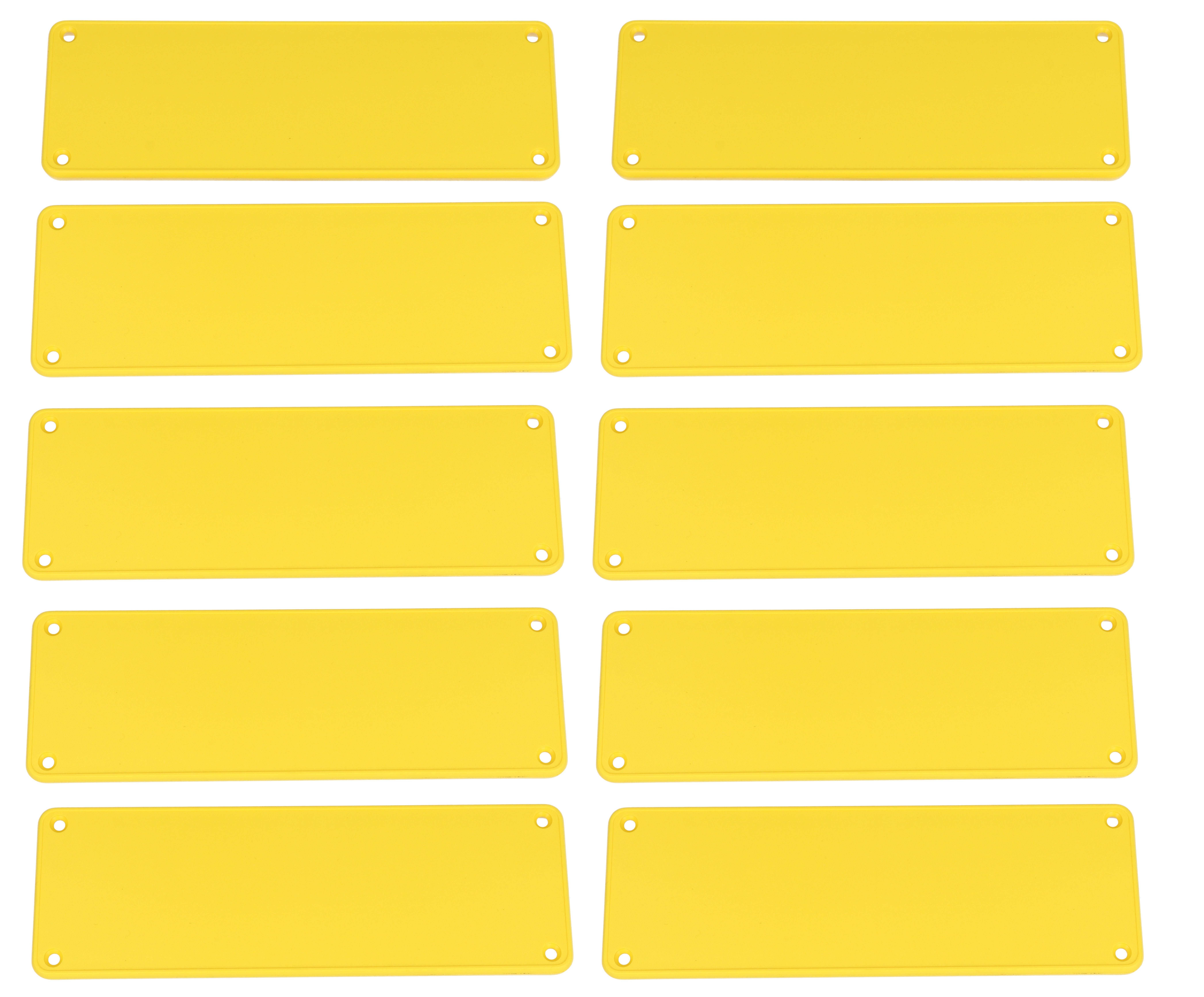 1455TPLY-10 — yellow plastic solid bezel for 1455T enclosures- 10/pack