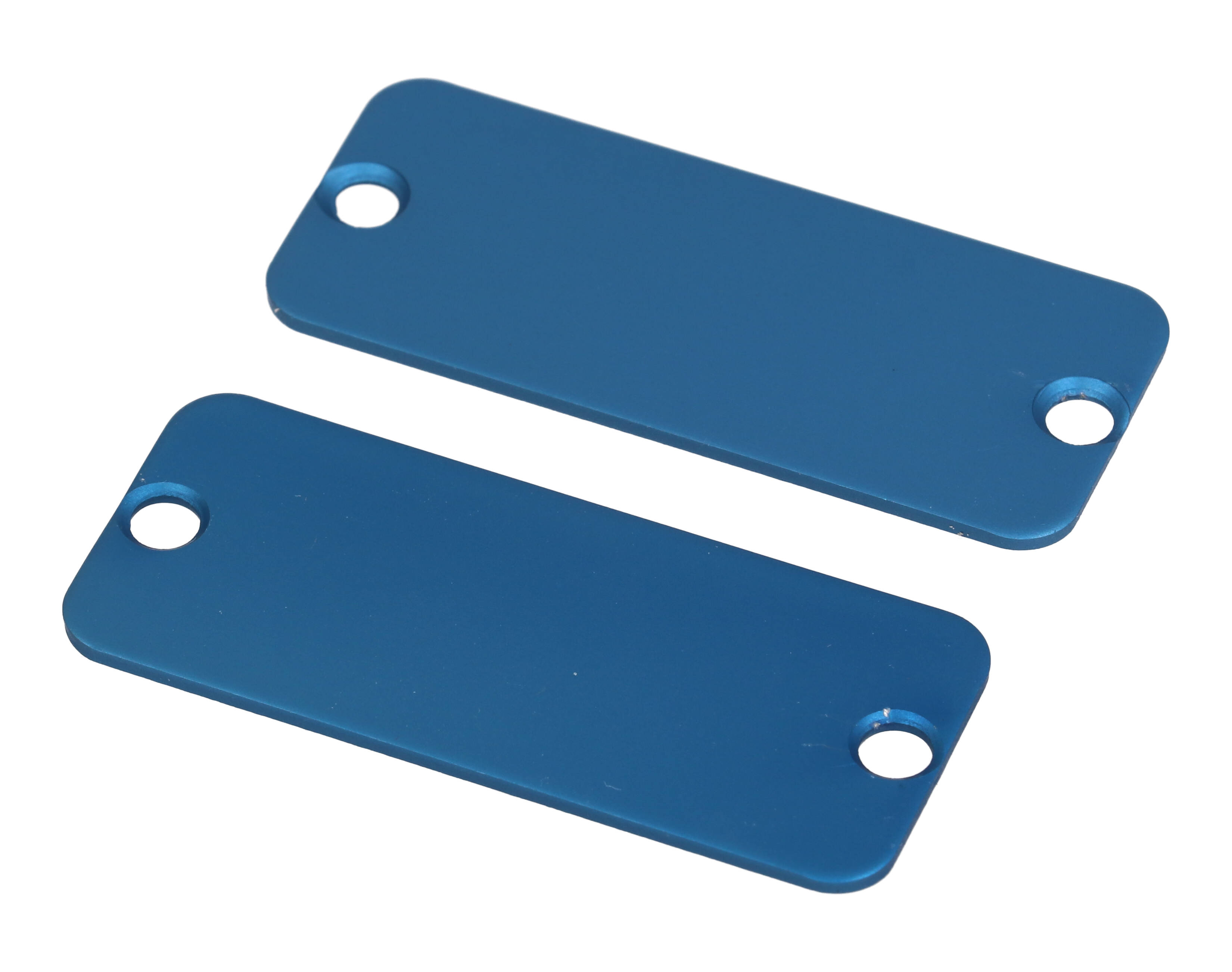 1455CALBU-10 blue anodized aluminum end panels for 1455C enclosures, pack of 10