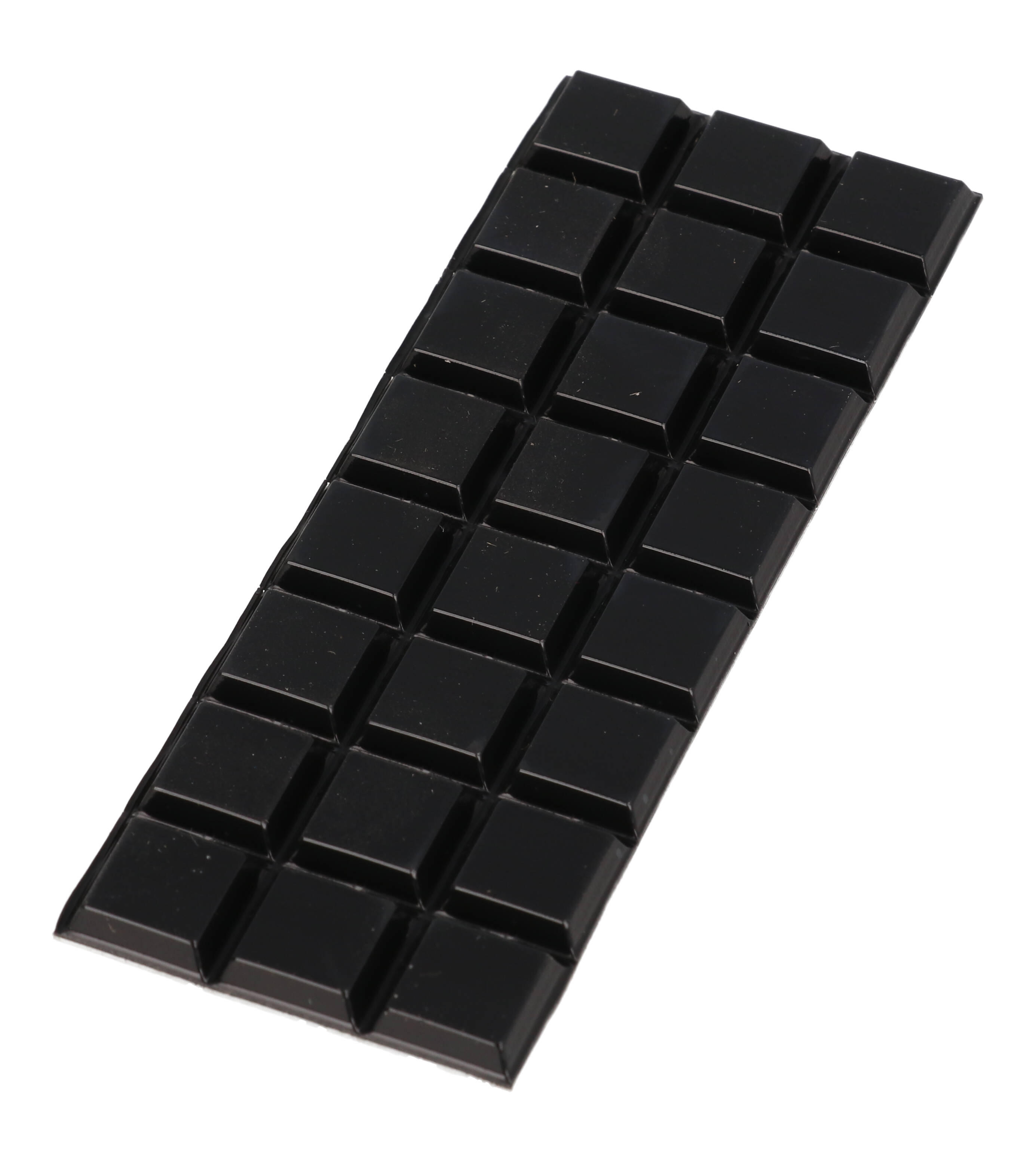 1421T8BK black 0.47 in square self-adhesive feet, package of 24
