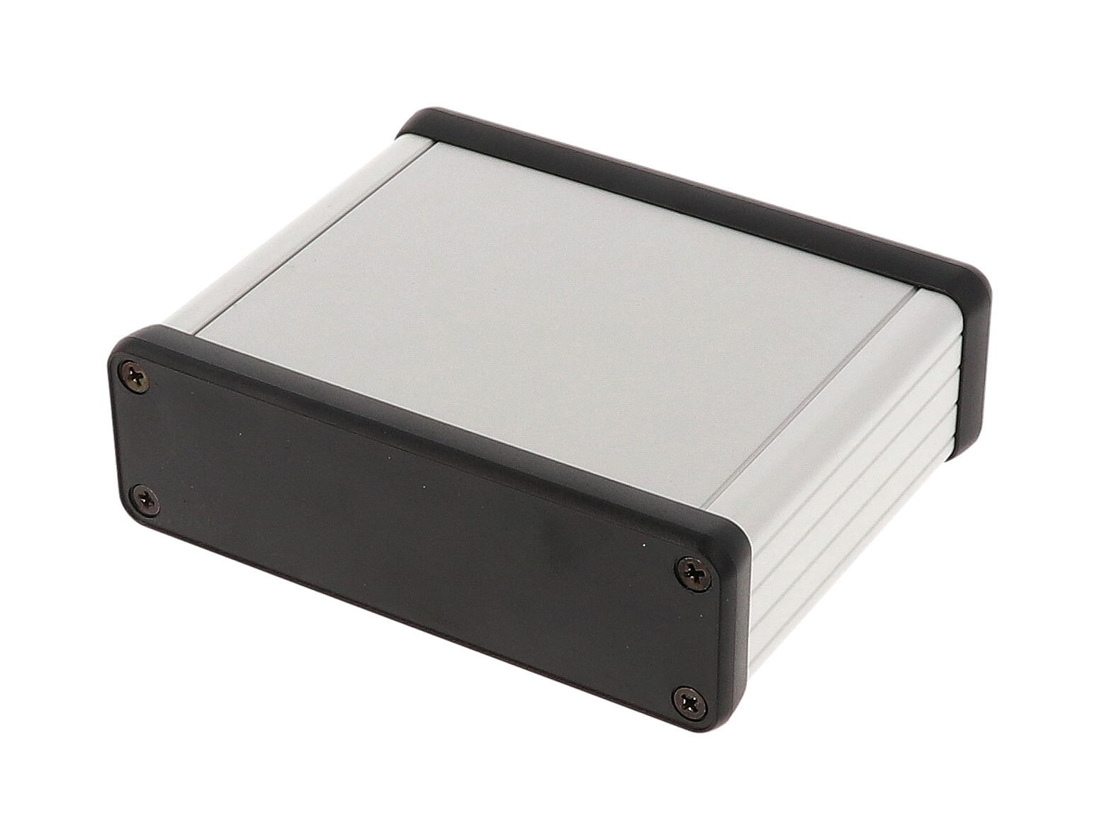 1455L802 — extruded aluminum enclosure w/ plastic end panels