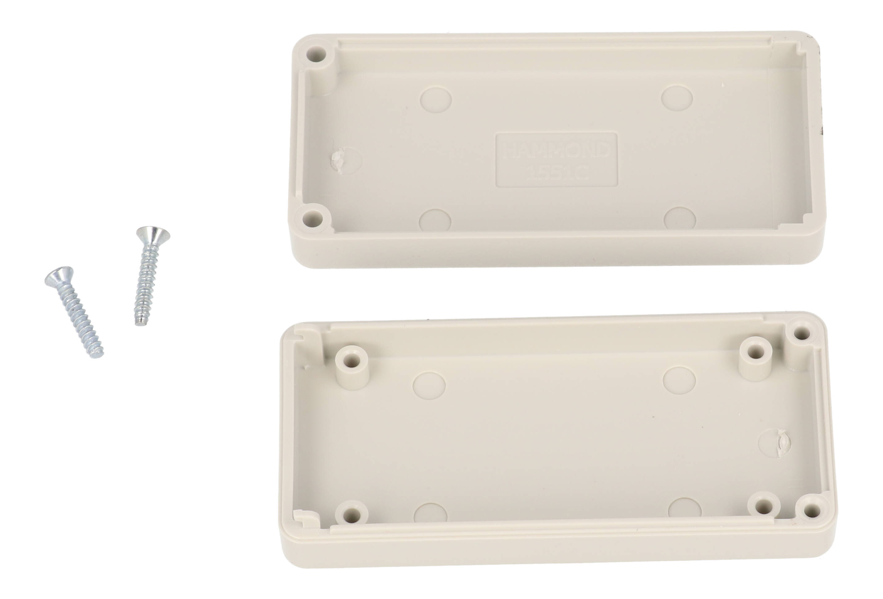 1551CGY light grey ABS subminiature enclosure, 65 x 30 x 15.5 mm