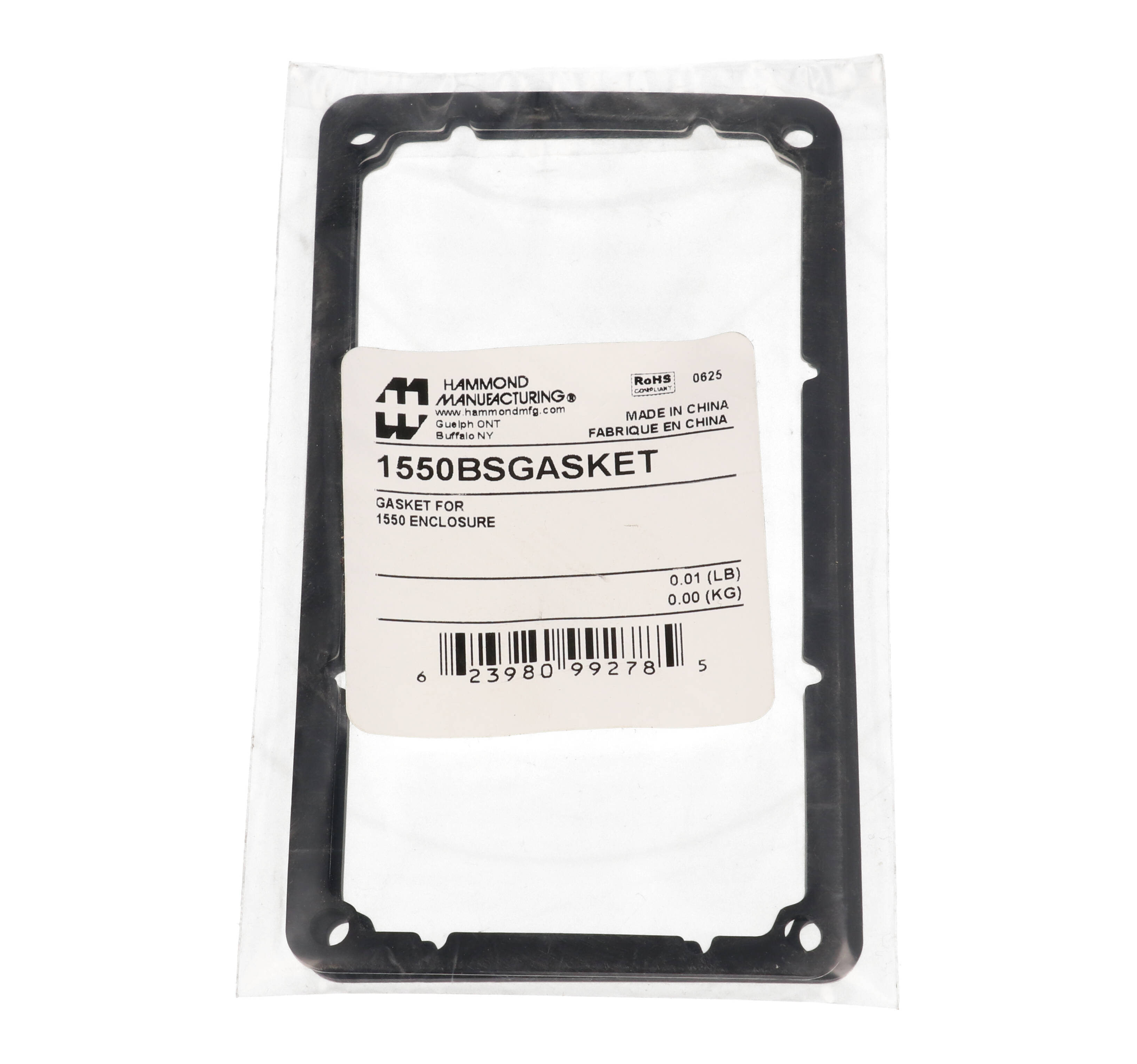 Hammond 1550BSGASKET silicone IP67 lid gasket kit for 1550B/1550D diecast enclosures