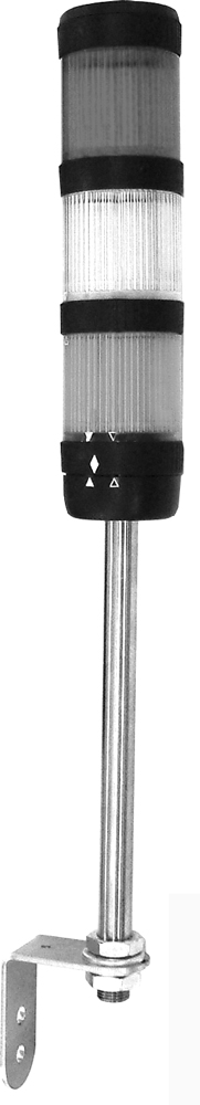 PBR50CLYE yellow continuous beam stack light module — view 5