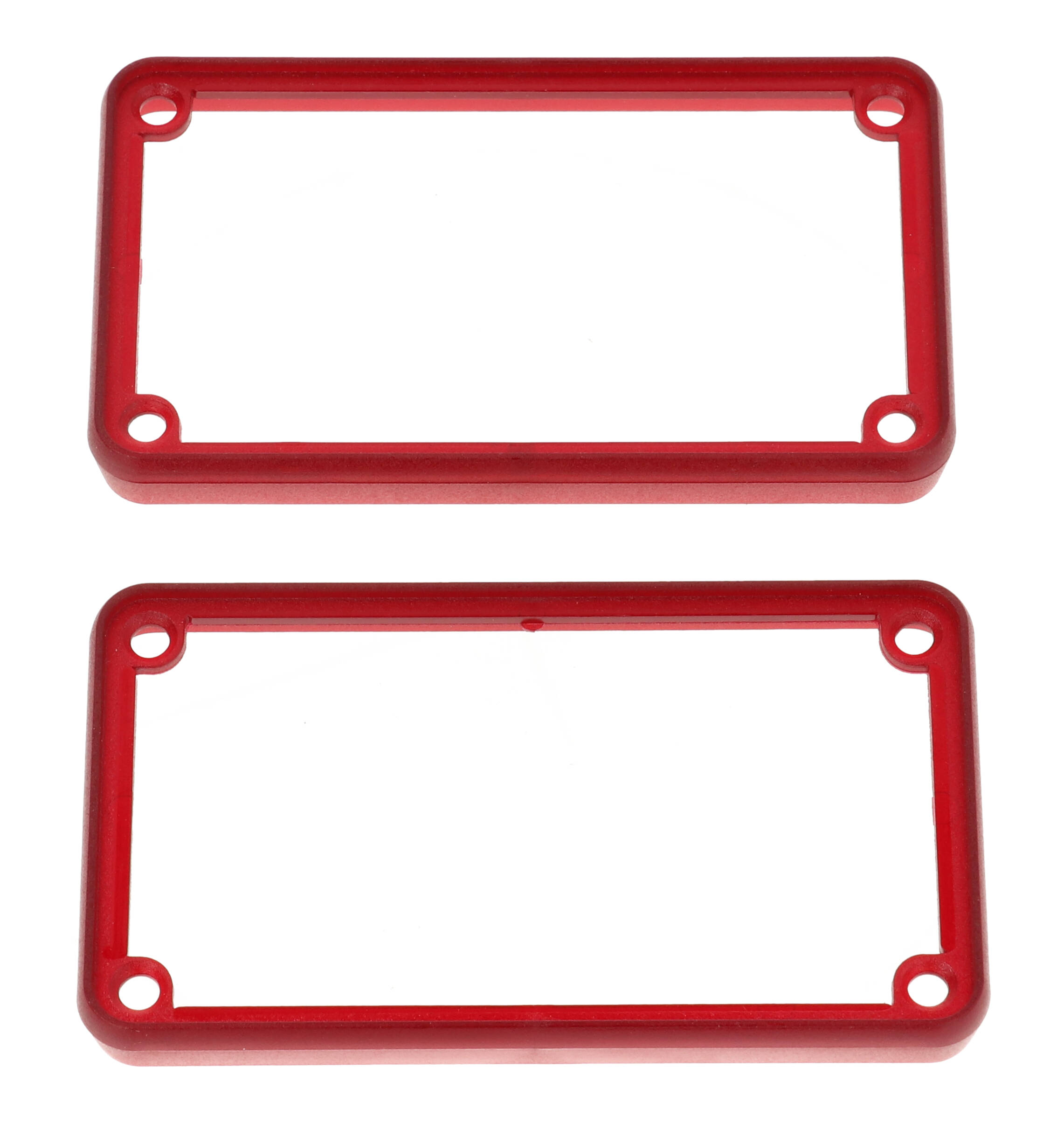 1455KBTRD — translucent red plastic open bezels - 2/pack
