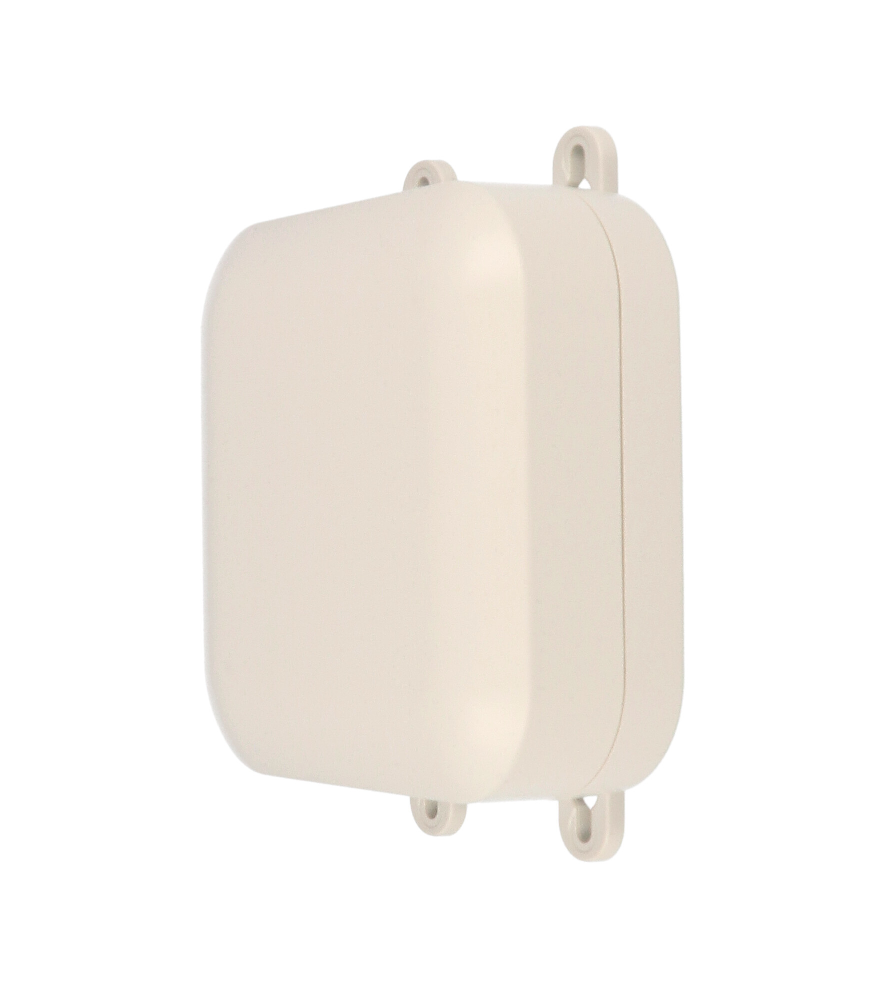 1557D2GY light gray polycarbonate NEMA enclosure, 120 x 120 x 45 mm, with gasketed screw-down lid