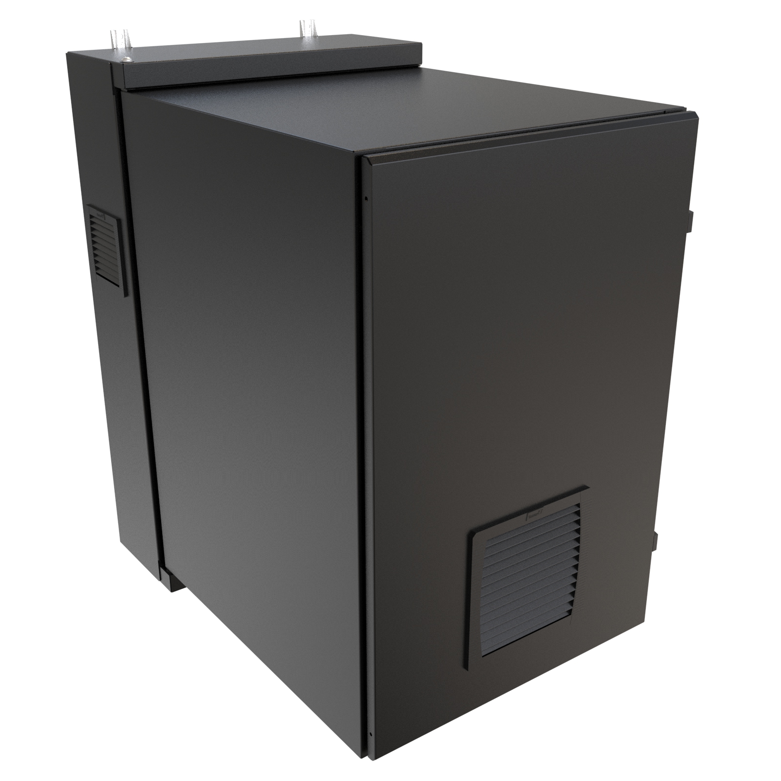 Hammond NWC12U2436SFLG 12U light gray sealed wall-mount cabinet with solid door and Type 12 filters — view 15