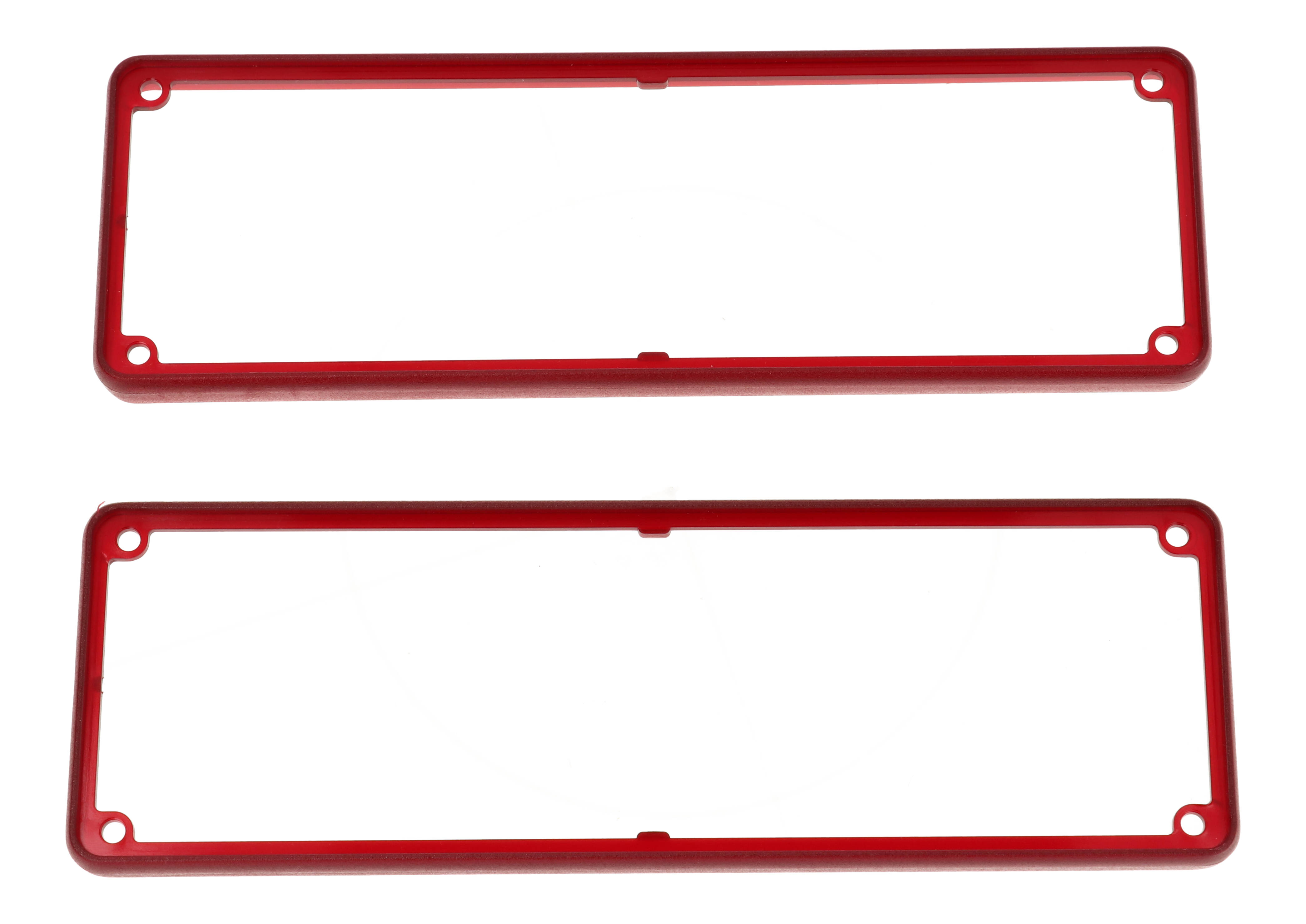 1455TBTRD — translucent red plastic open bezels for 1455T enclosures- 2/pack