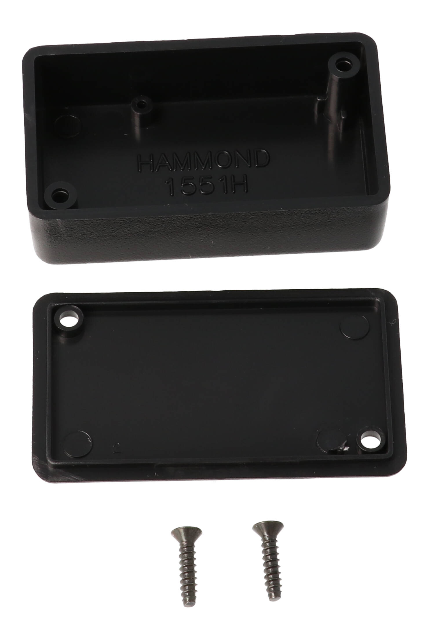 Hammond 1551HBK black ABS plastic miniature enclosure, 60 x 35 x 20 mm