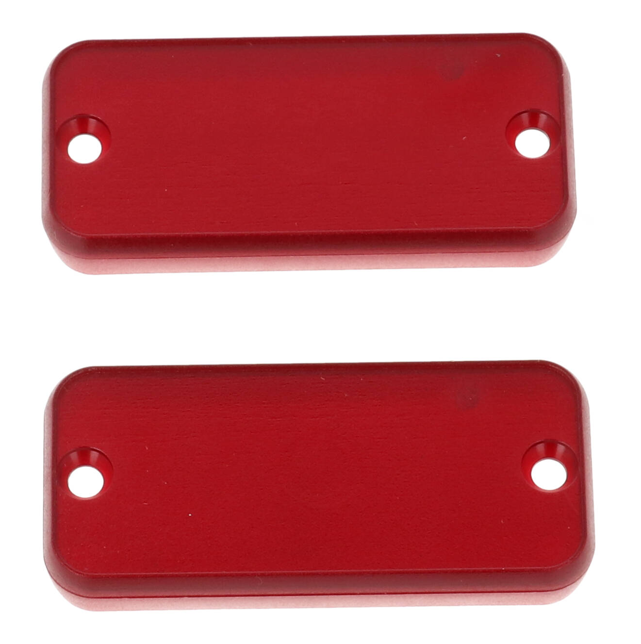 1455CPLTRD translucent red closed plastic end caps for 1455C extruded aluminum enclosures, pack of 2