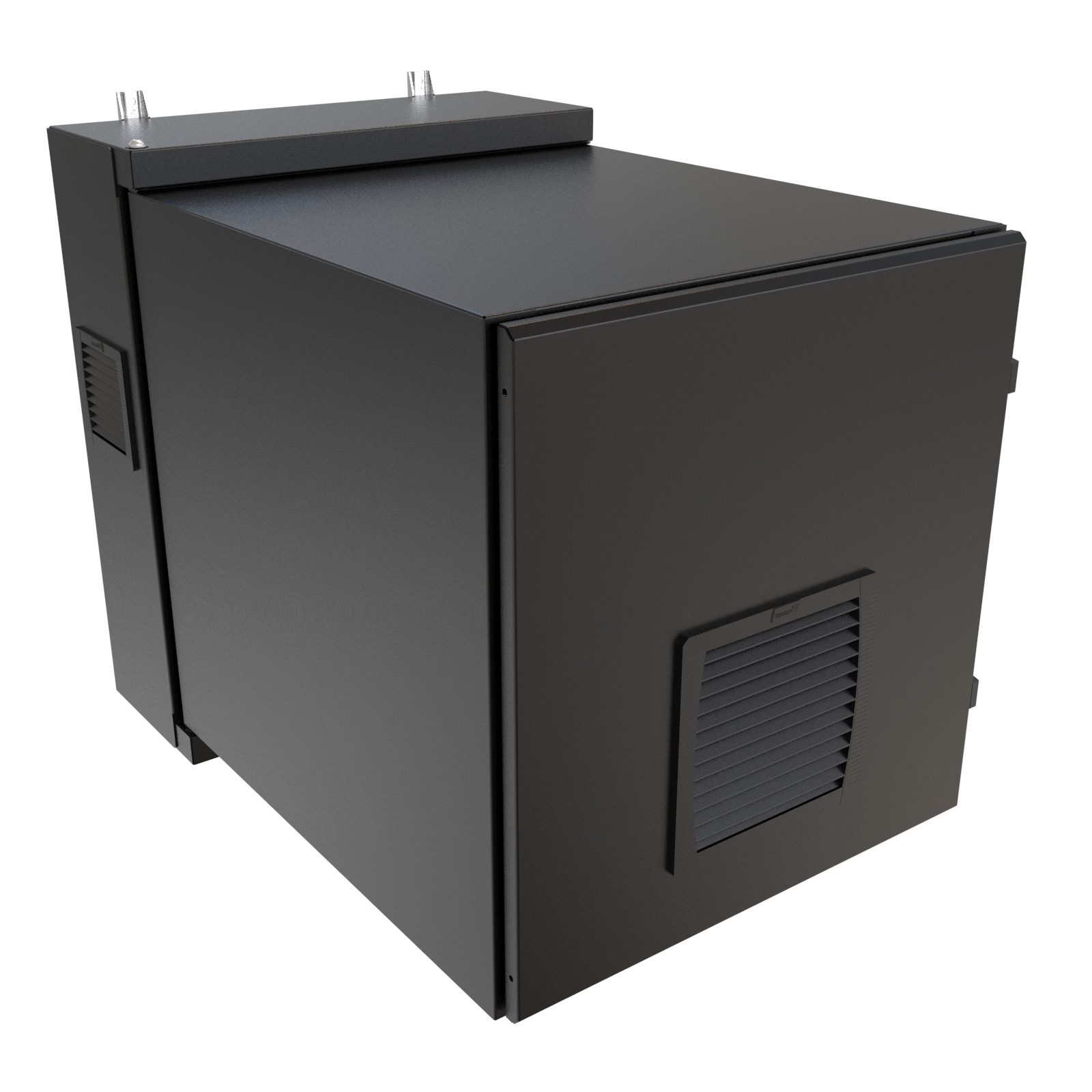 Hammond NWC12U2436SFLG 12U light gray sealed wall-mount cabinet with solid door and Type 12 filters — view 18