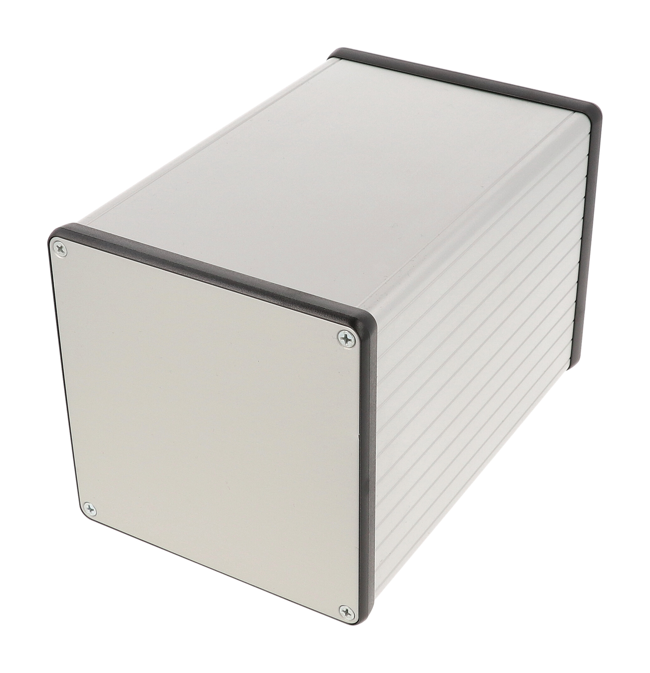 1455NS1601 — extruded aluminum enclosure w/ metal end panels