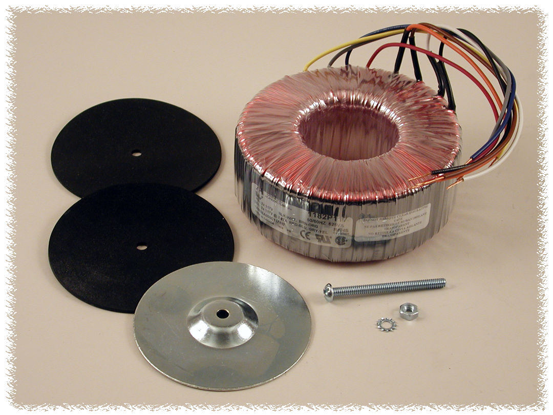 1182K117 160 VA toroid power transformer with dual 117 V secondaries and flexible colour-coded leads — view 13