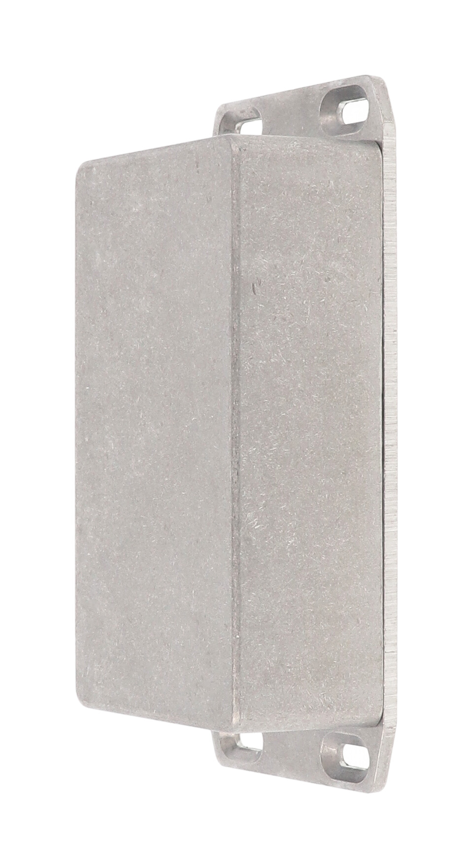1590N1FL natural diecast aluminum 121 x 66 x 40 mm enclosure with wall-mounting flanged lid