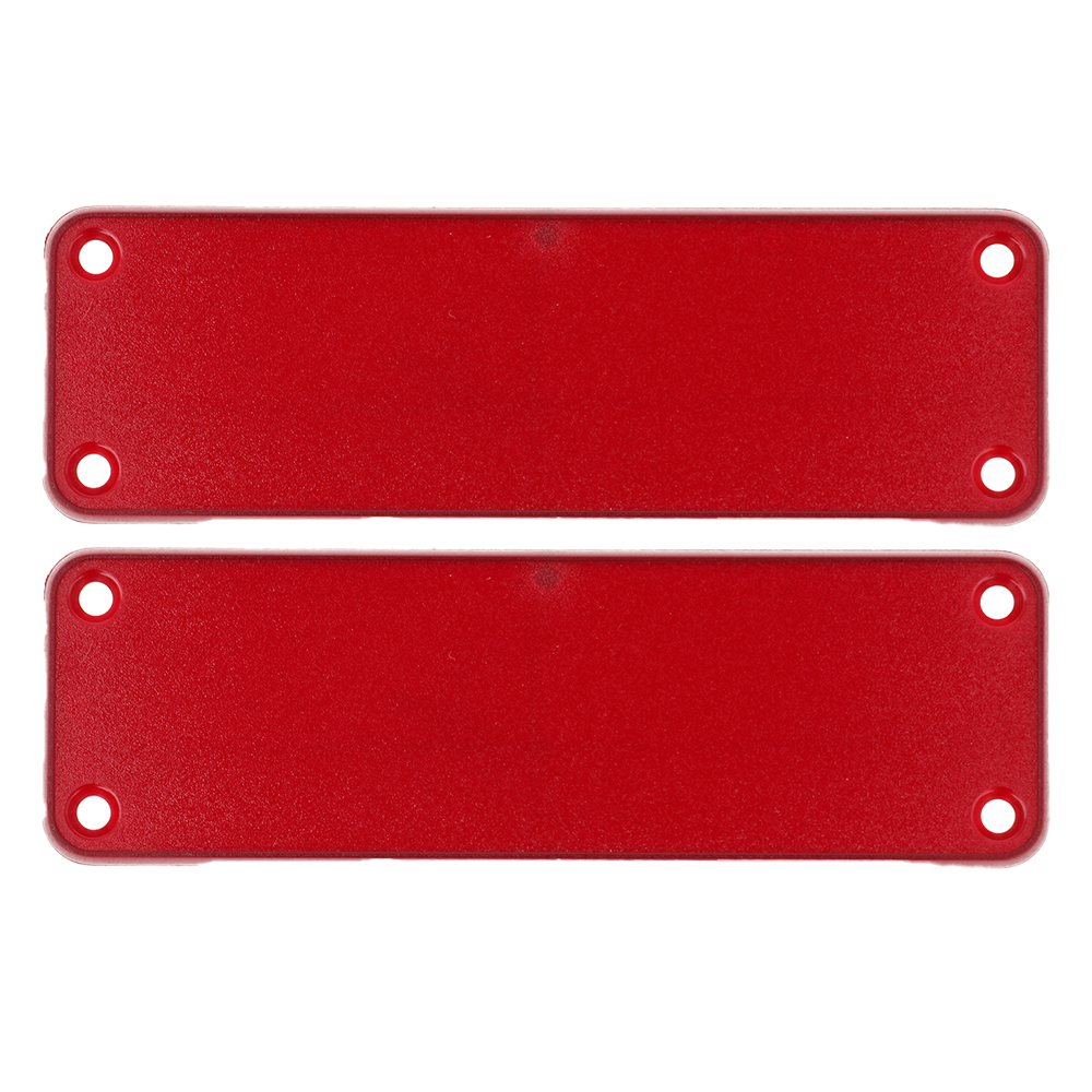 1455LPLTRD — translucent red plastic solid bezel for 1455L enclosures - 2/pack