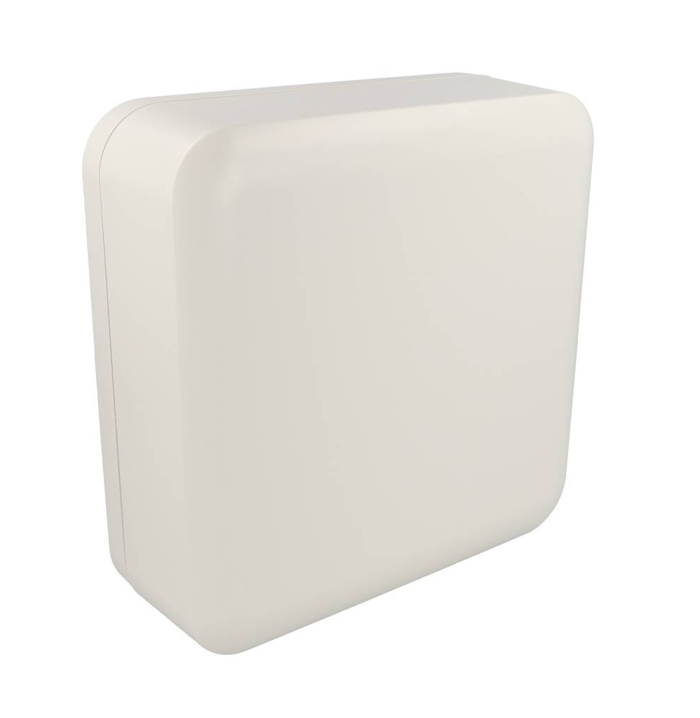 1556HAGY light gray flame retardant ABS IoT enclosure, 200 x 200 x 70 mm