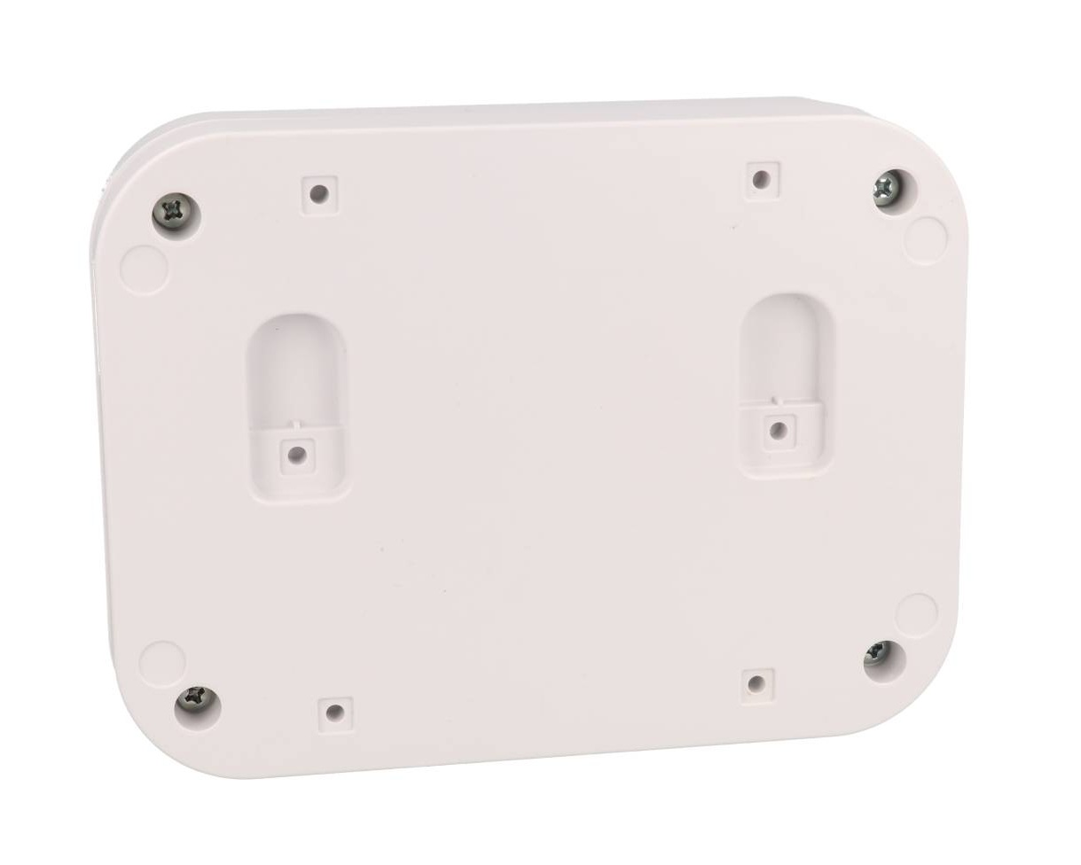 1556EWH white 160 x 120 x 45 mm ABS desktop and wall-mount enclosure with rounded corners