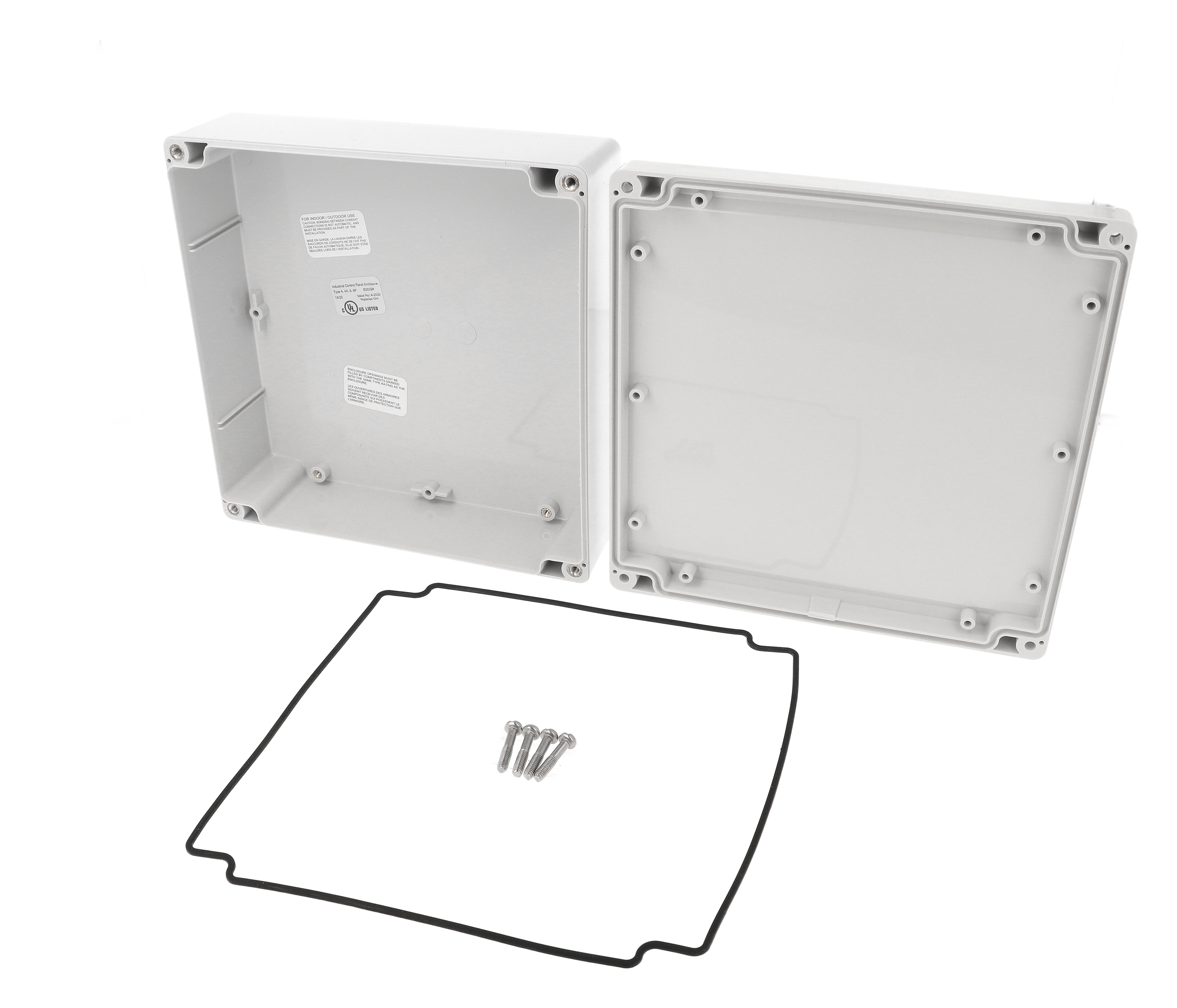 1555W2GY — RAL7035 grey watertight plastic enclosure