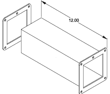 1485EW2 gray steel non lay-in cut-off fitting for 8 x 8 N12 wireway