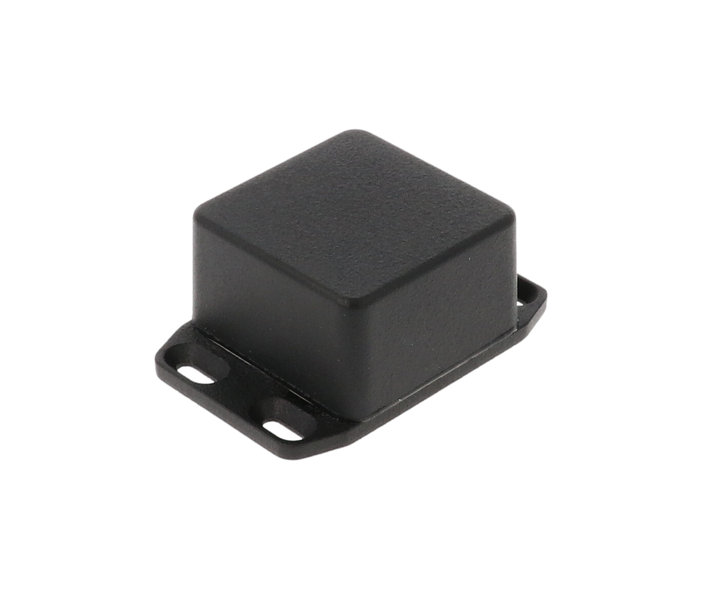 1590WLBFLBK black watertight diecast aluminum enclosure with flanged mounting lid
